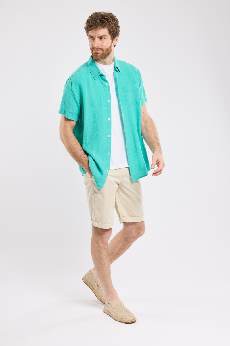 Chemise manches courtes - lin