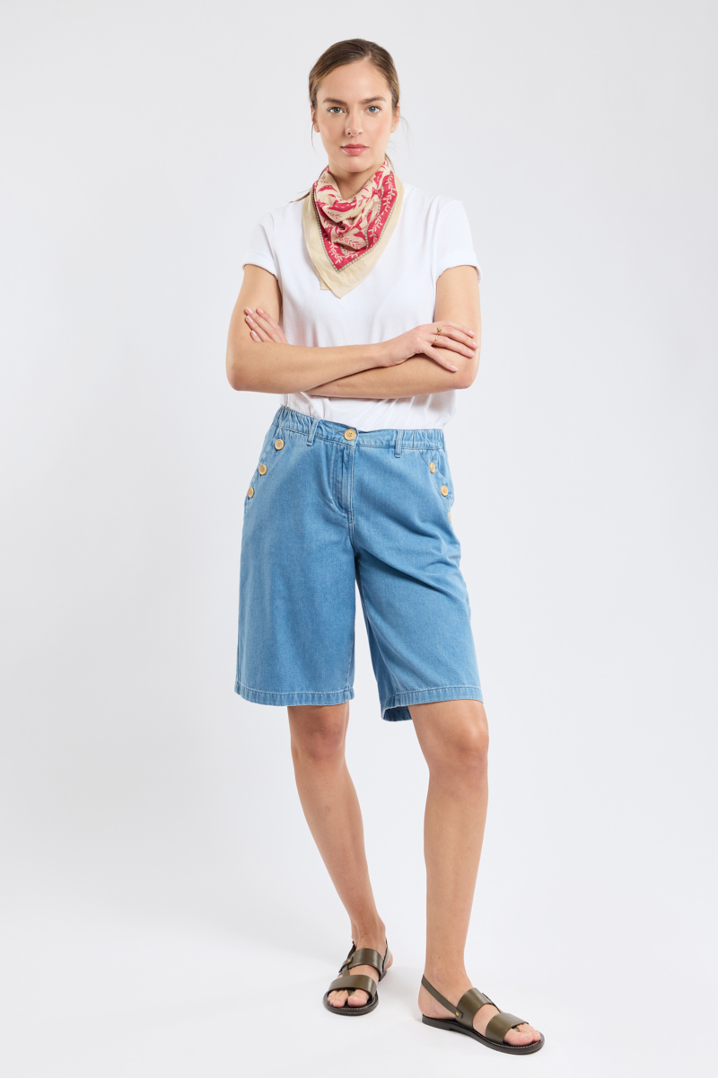 Short à pont - denim