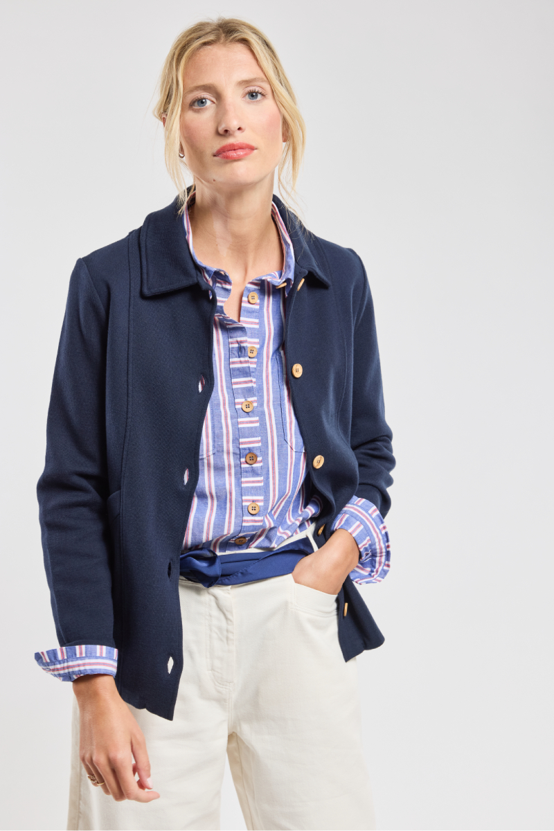 Veste pêcheur - maille milano