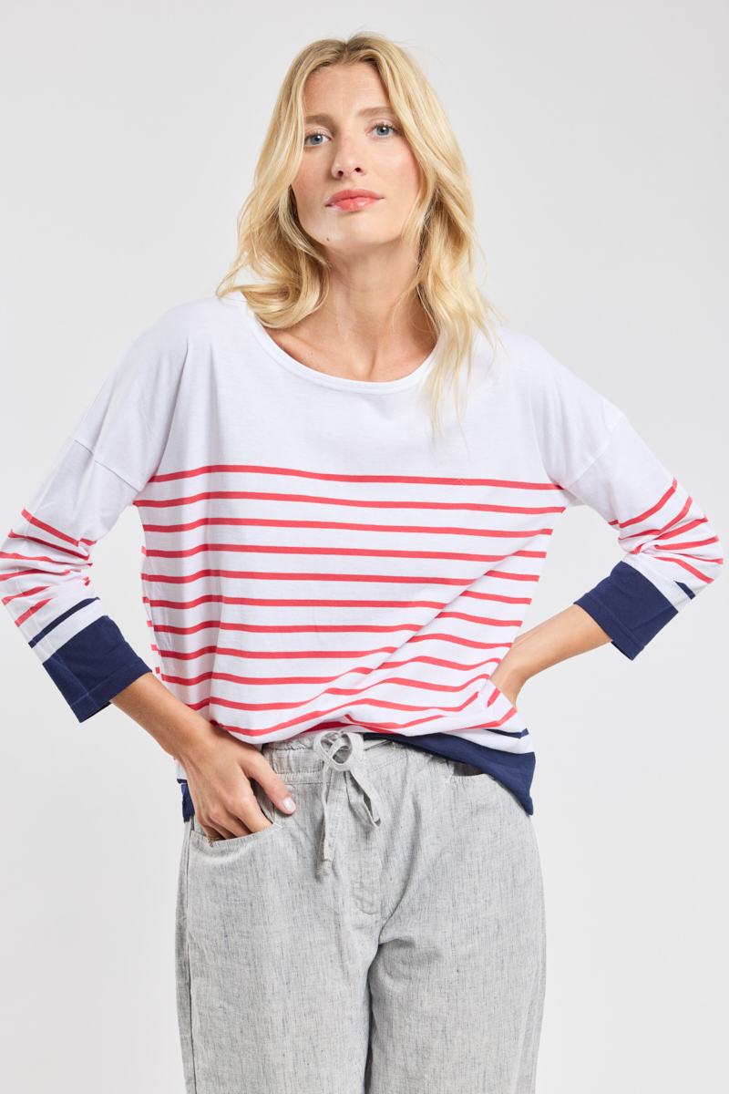 Marinière oversized - coton léger