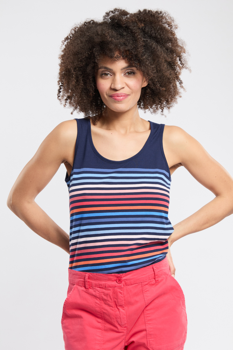 Débardeur rayé 10 couleurs - coton léger