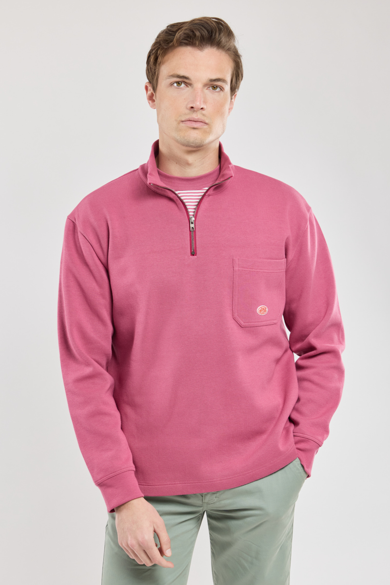Sweat col camionneur - coton épais