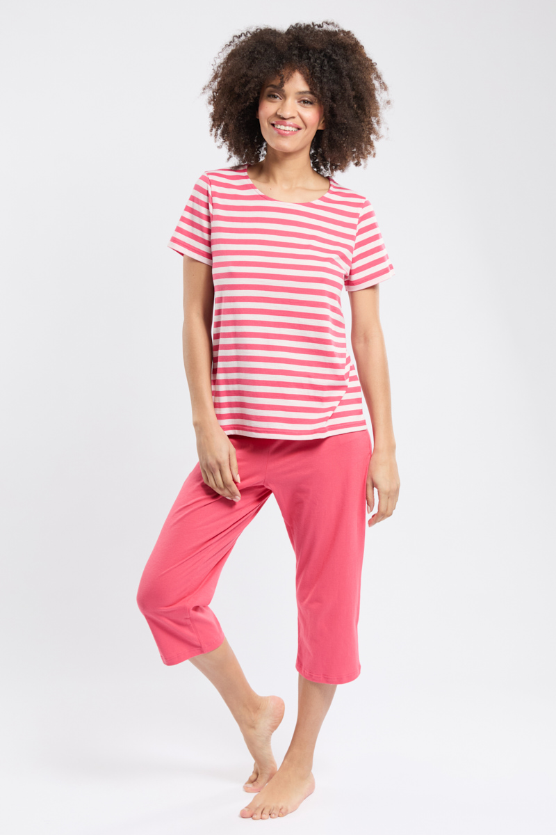 Pyjama corsaire rayé - coton léger
