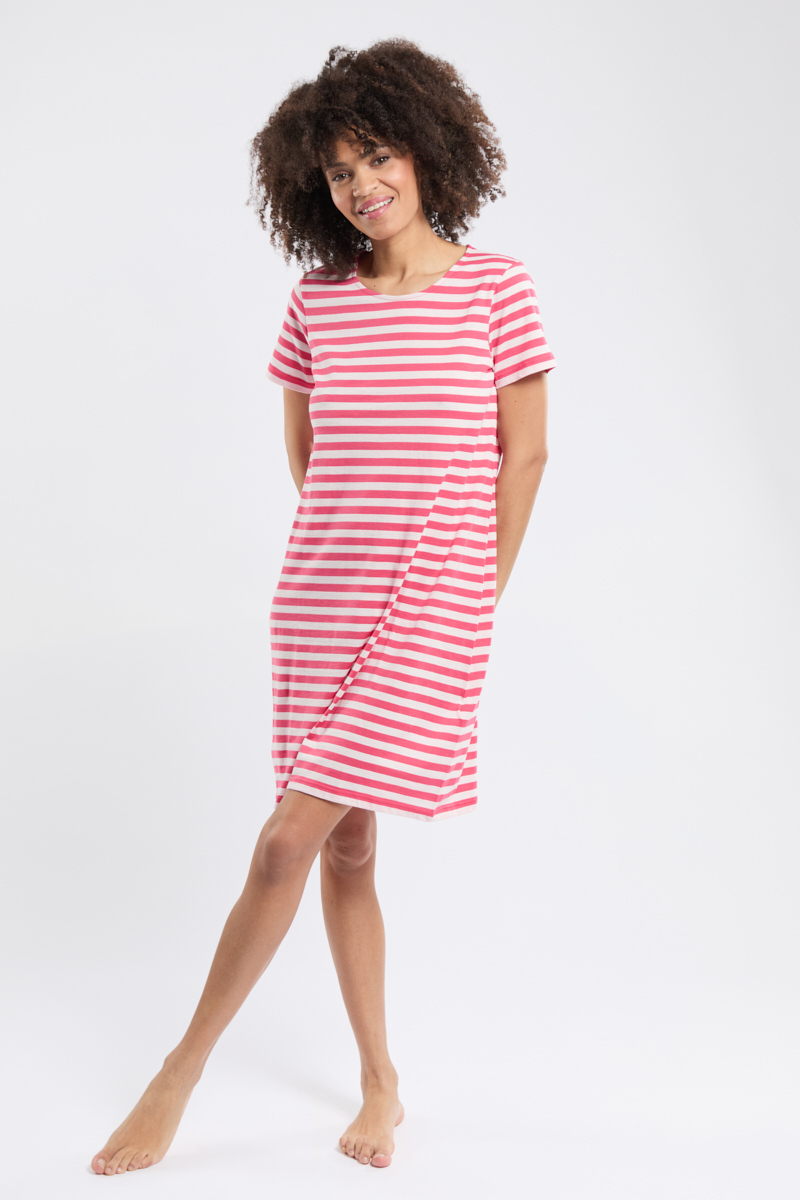 Chemise de nuit rayée - coton léger