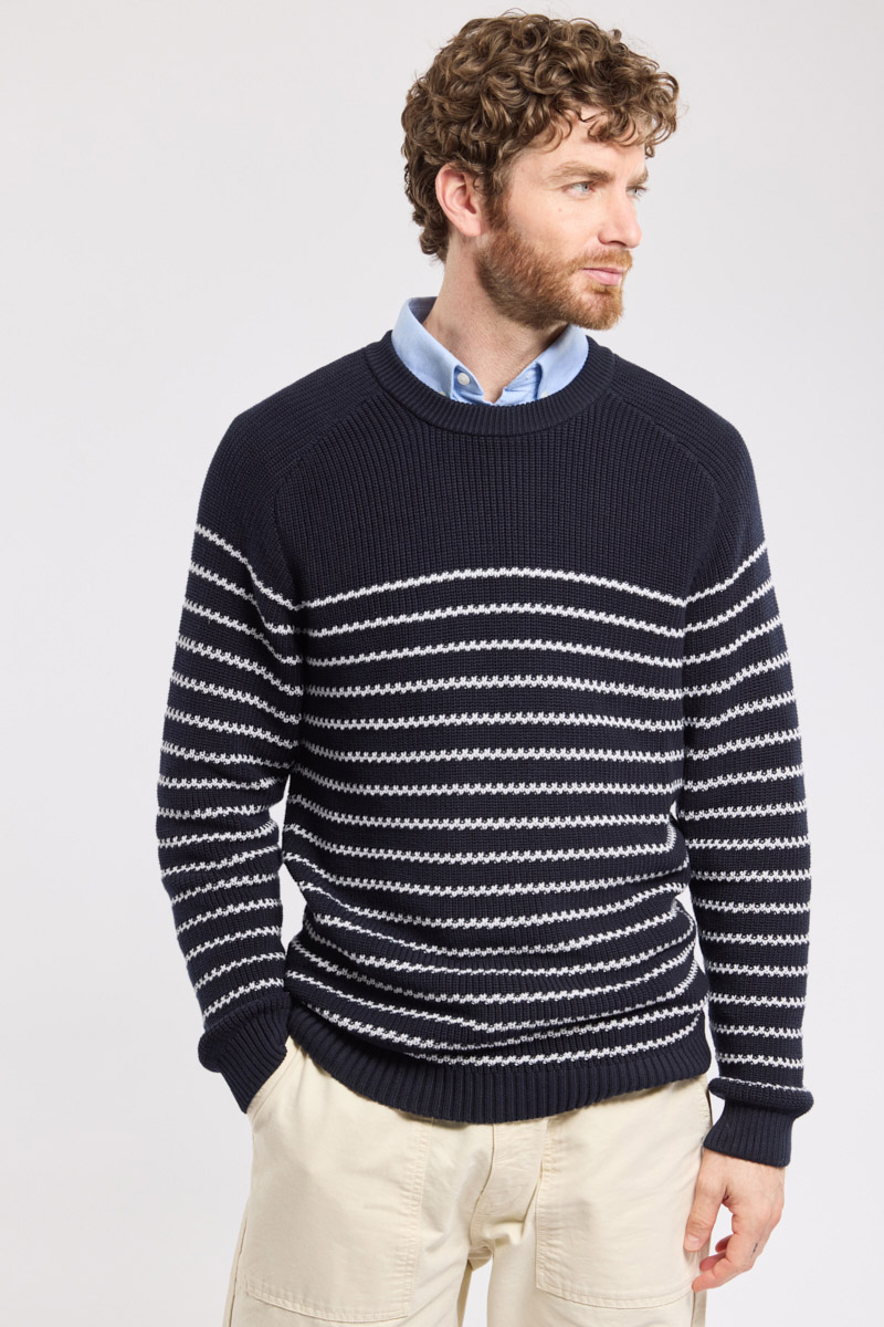 Pull maille perlée - coton