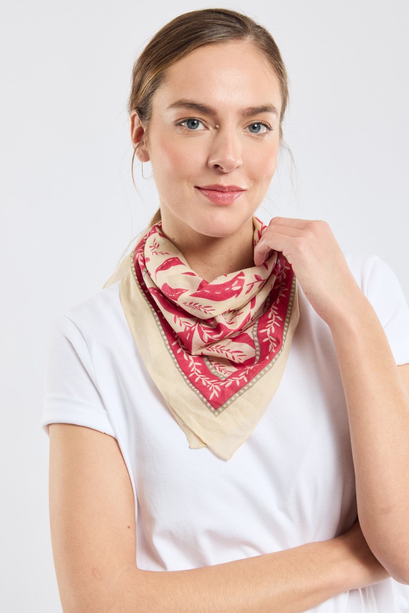 Foulard carré - coton