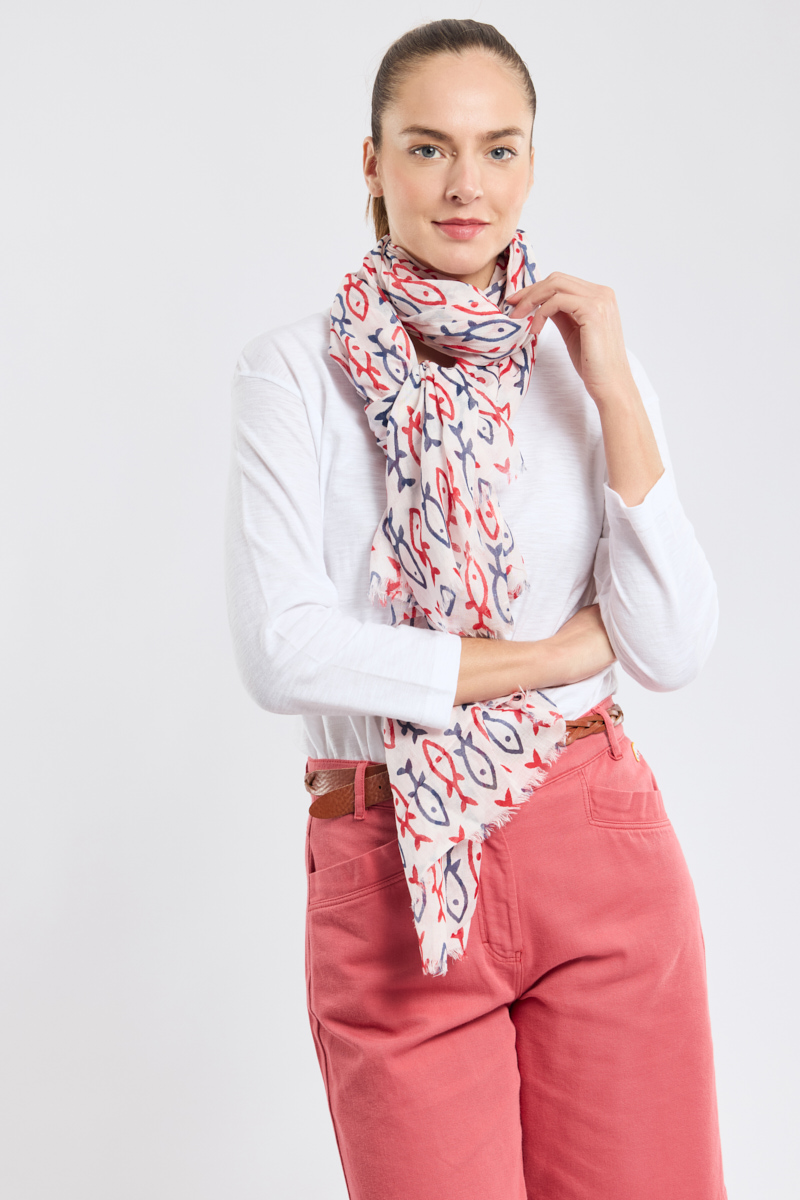 Foulard poissons - coton