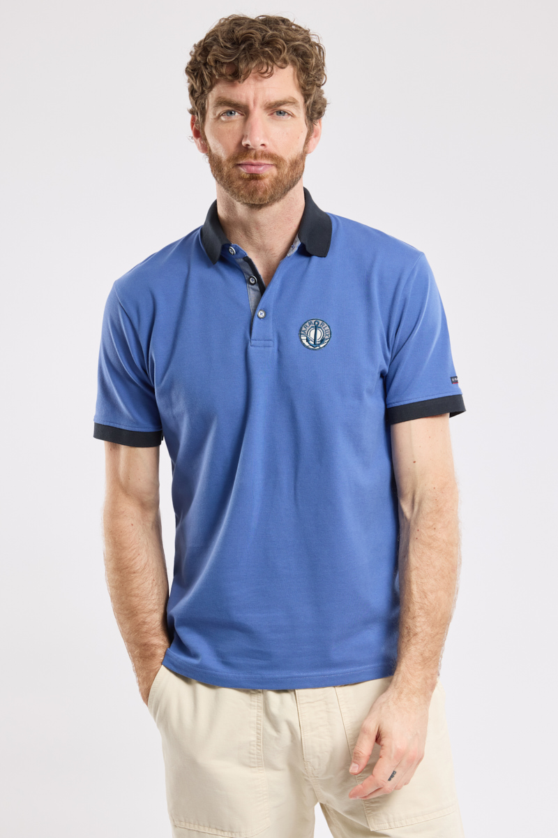 Polo avec écusson - coton piqué