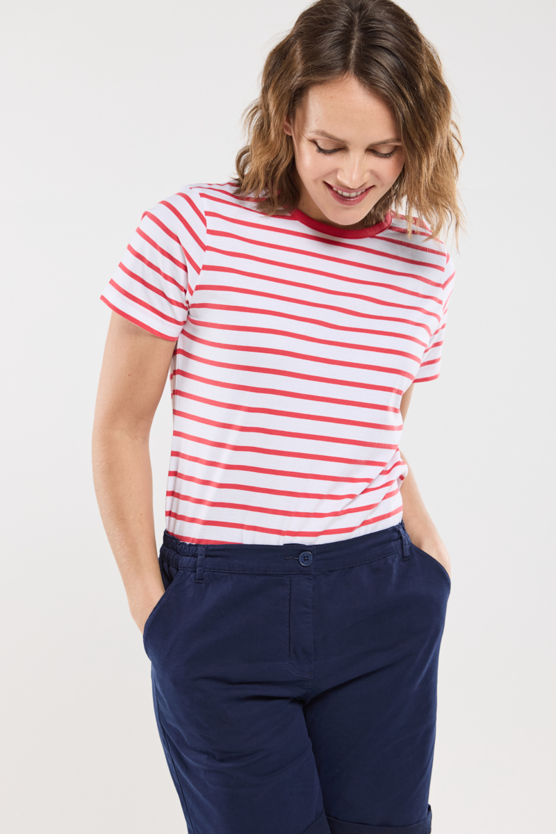 T-shirt rayé - coton léger