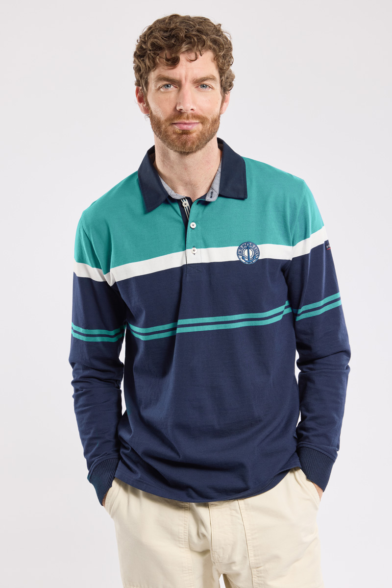 Polo manches longues - coton léger