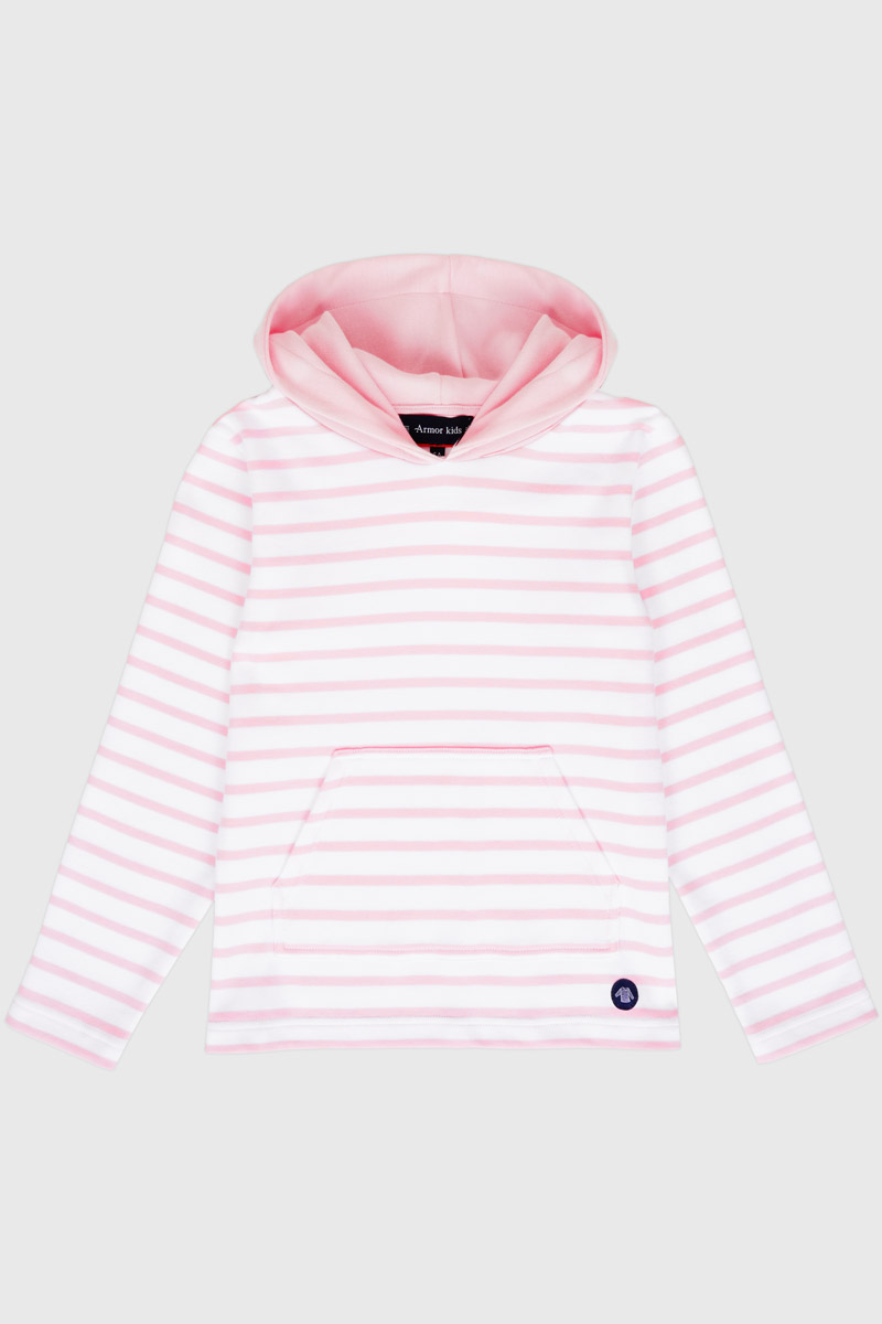 Marinière à capuche Kids - coton épais