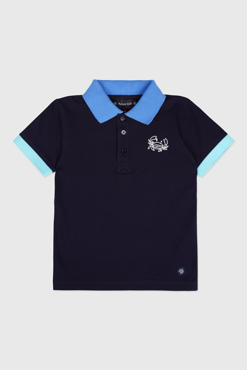 Polo brodé crabe Kids - coton