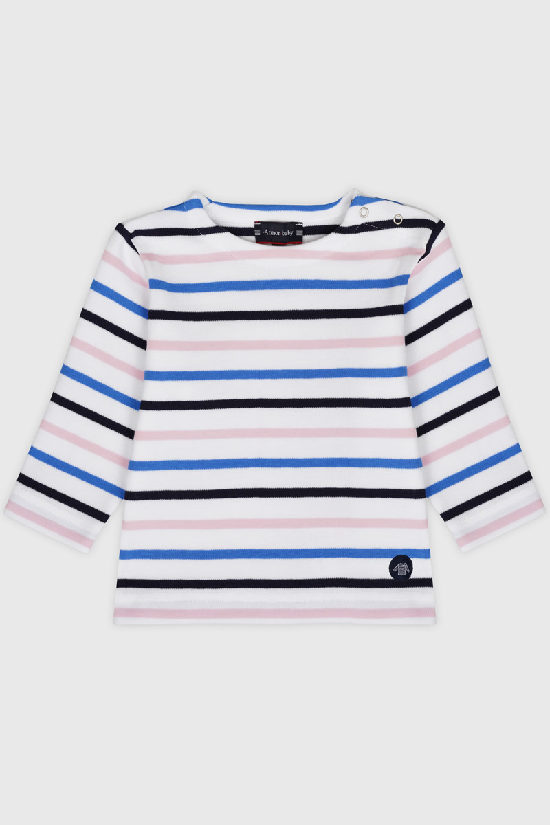 Marinière tricolore Baby - coton épais
