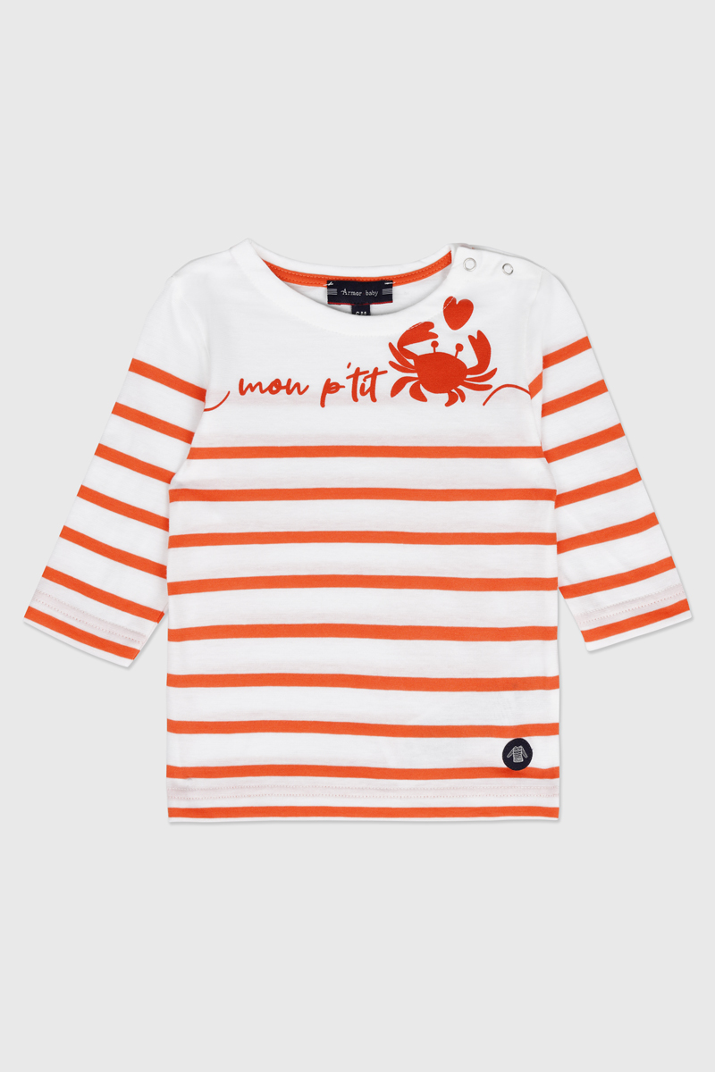 Marinière petit crabe Baby - coton léger