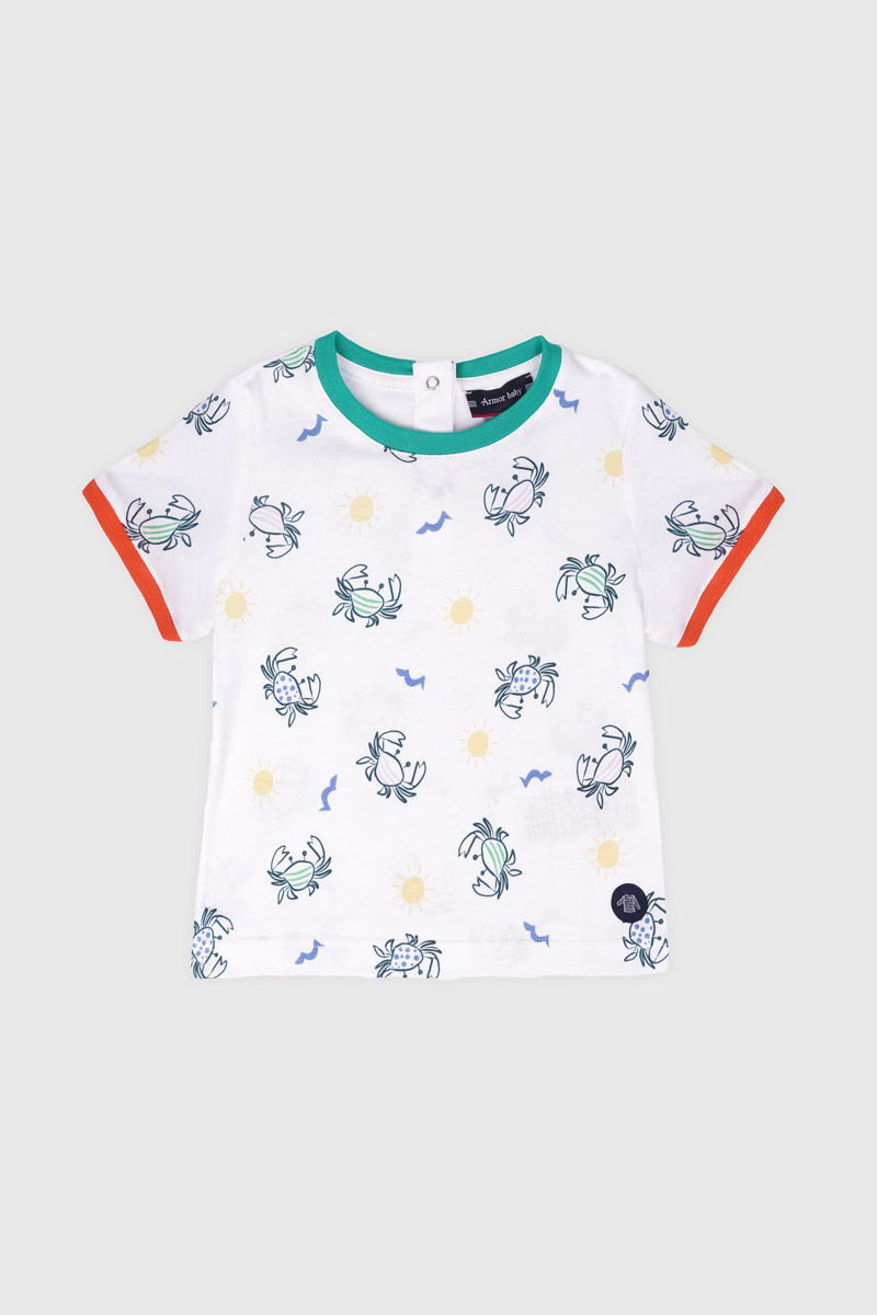 T-shirt crabes Baby - coton