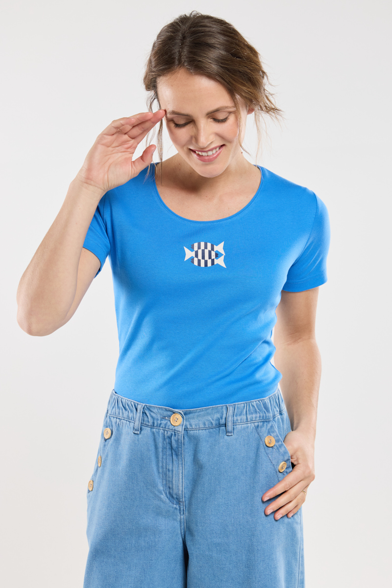 T-shirt poisson - coton léger
