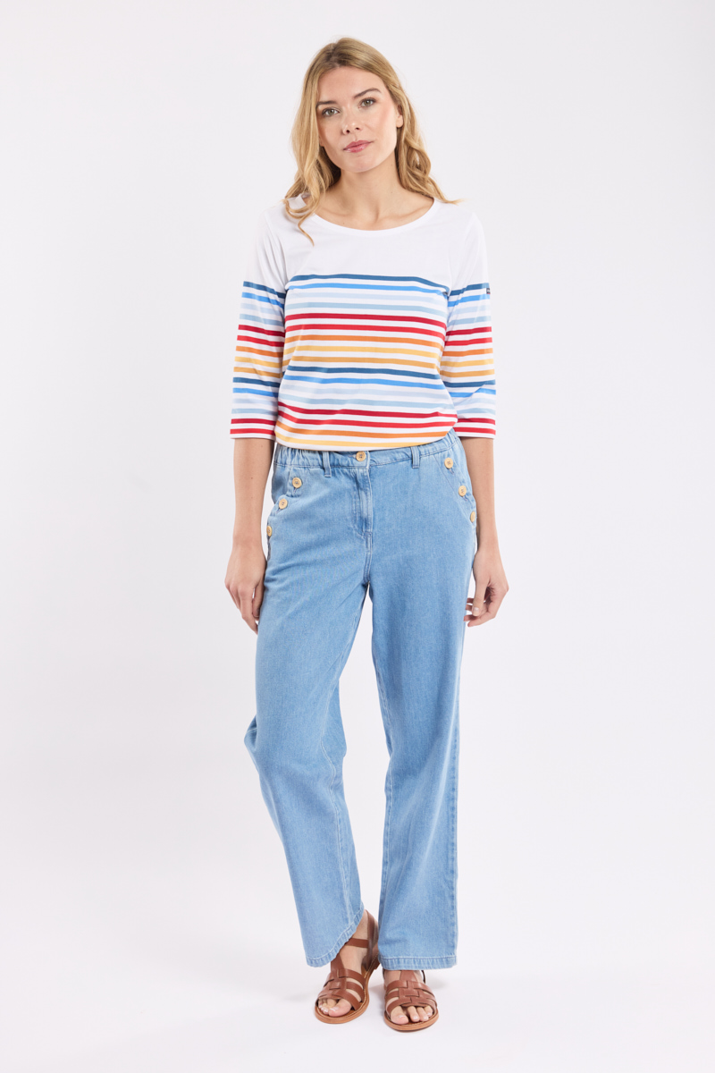 Pantalon à pont - denim