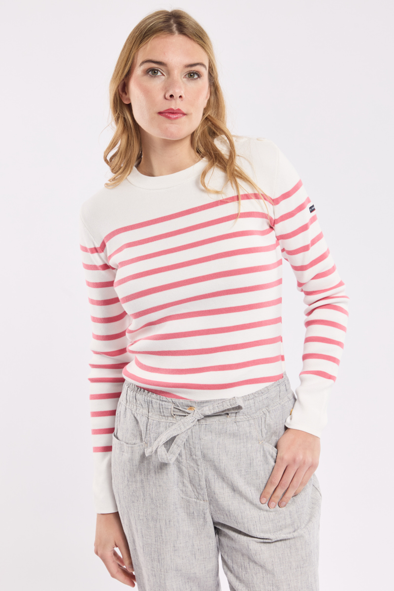 Pull marin rayé - coton