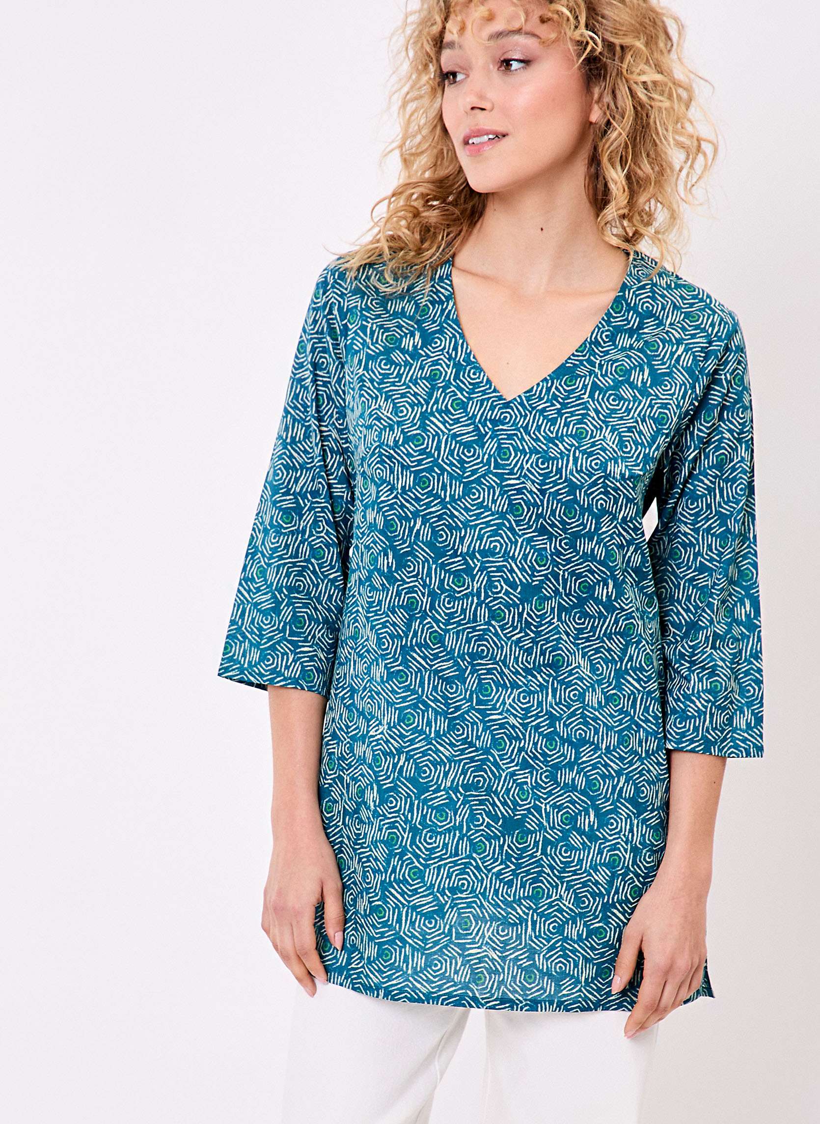 Tunique femme voile de coton bio LAURIE