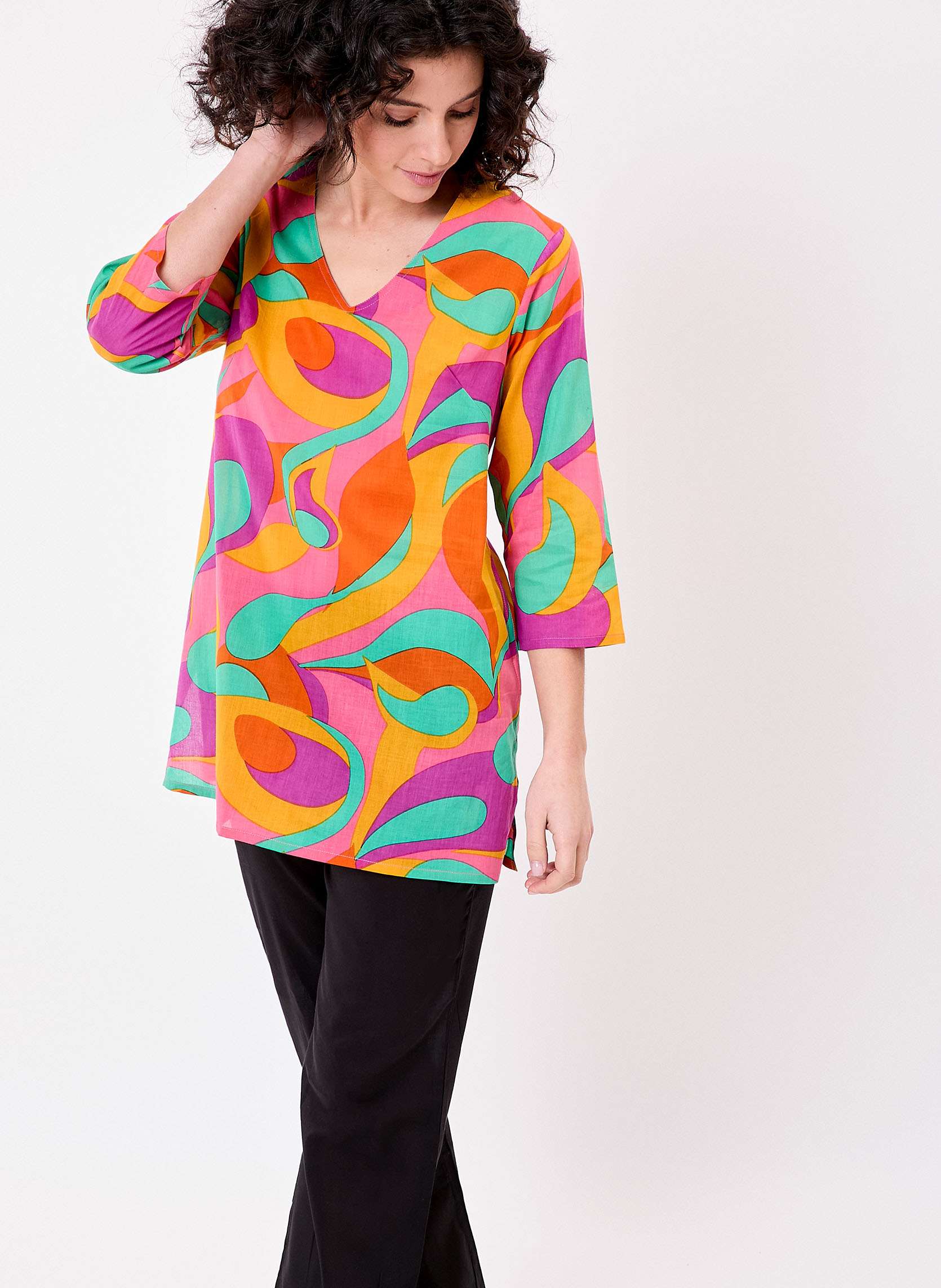 Tunique femme voile de coton bio LAURIE