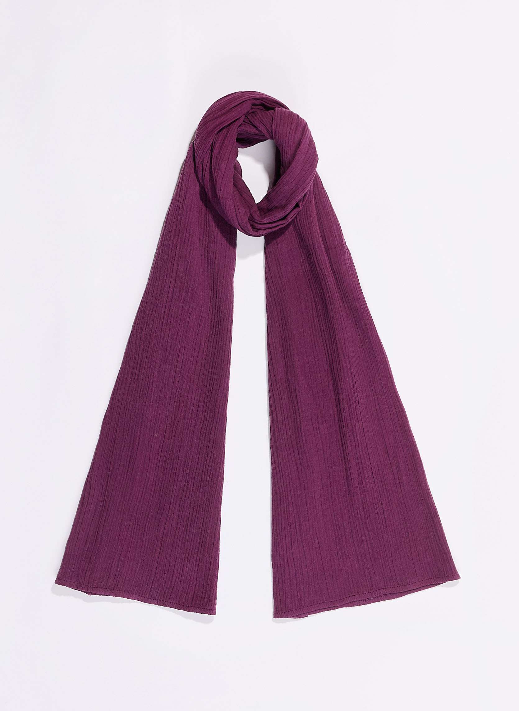 Foulard rectangulaire en gaze de coton bio BUTCH