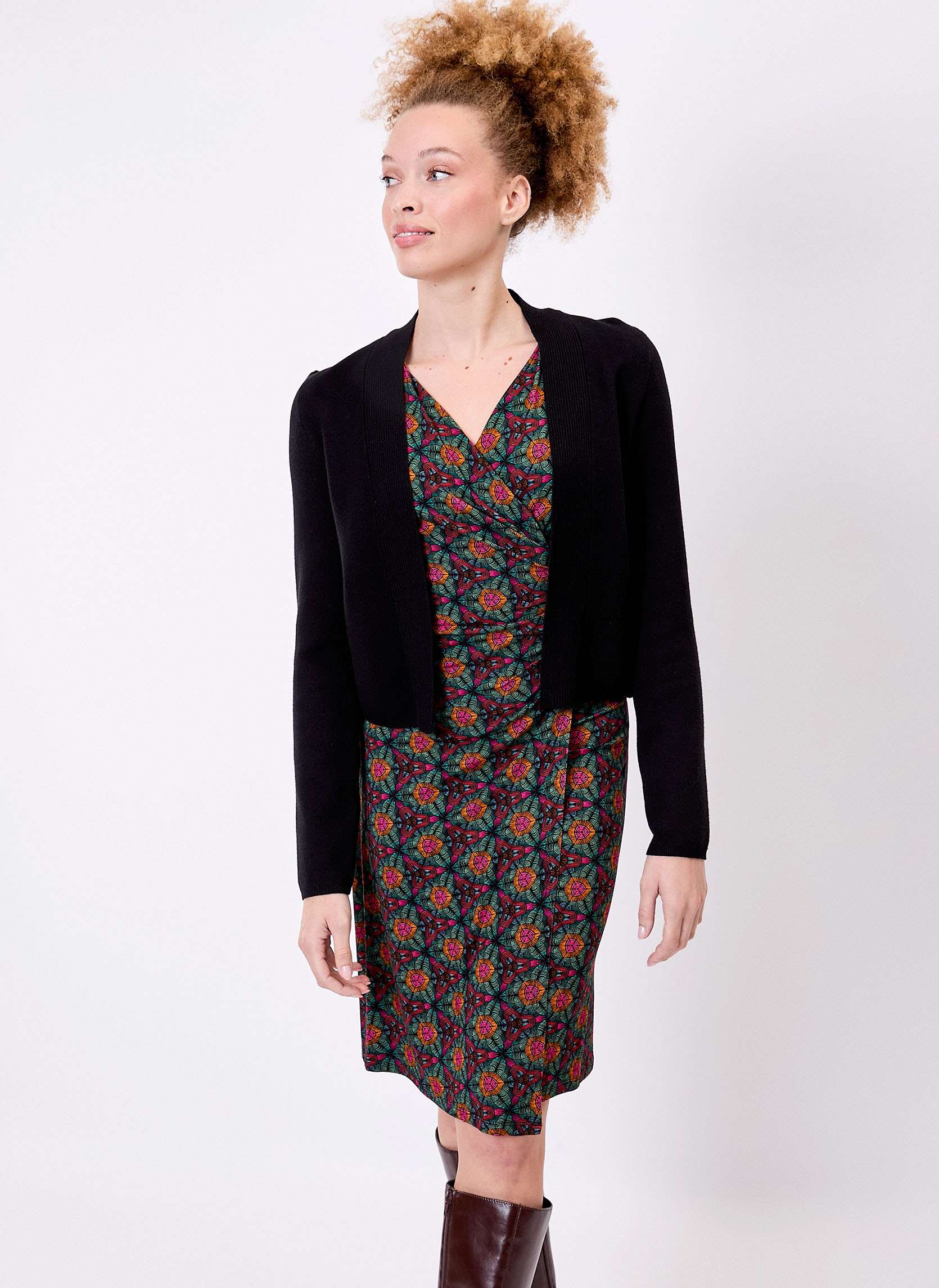 Gilet court maille uni SAGAR