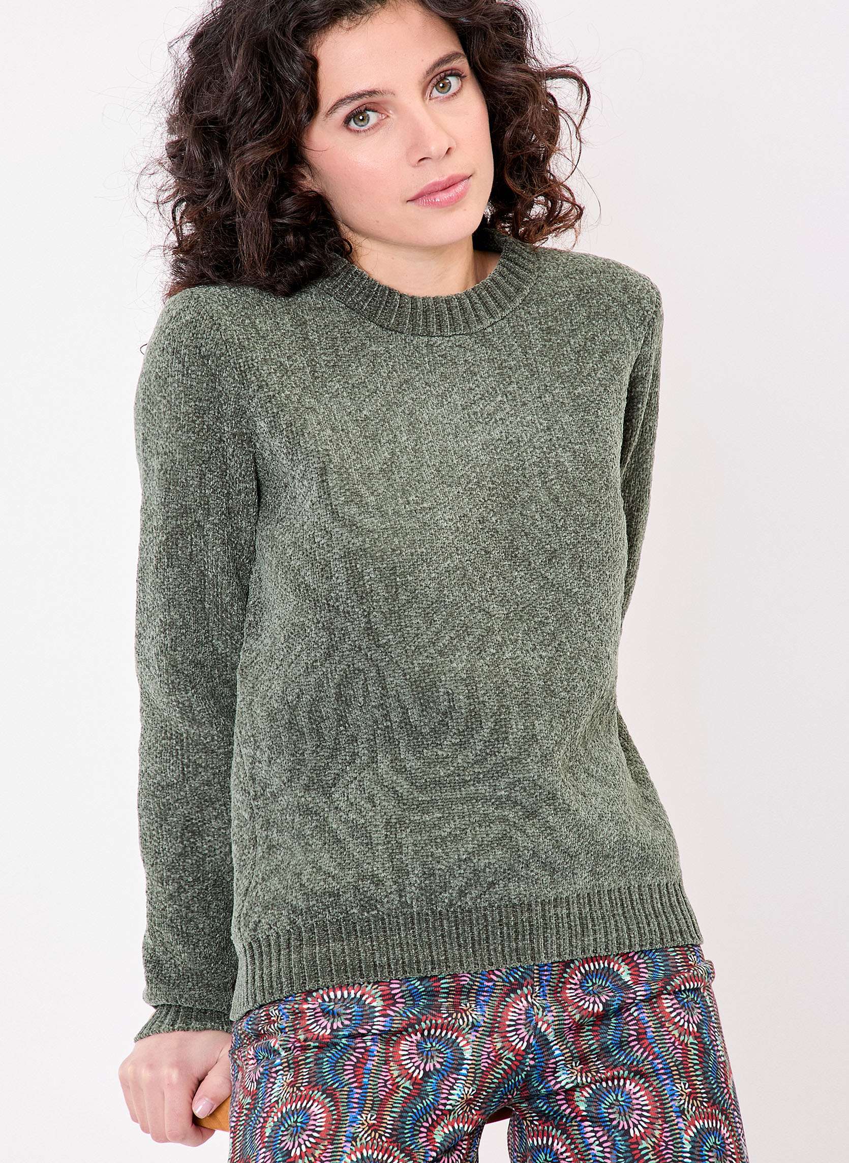 Pull maille duveteuse FALLON