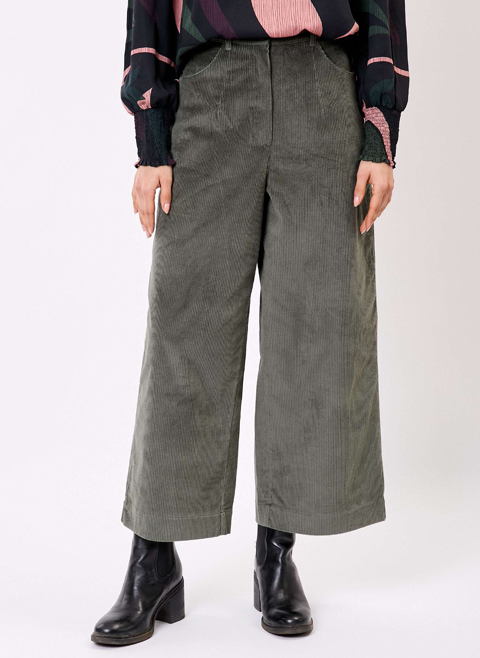 Pantalon velours bio large 7/8 KEIKA