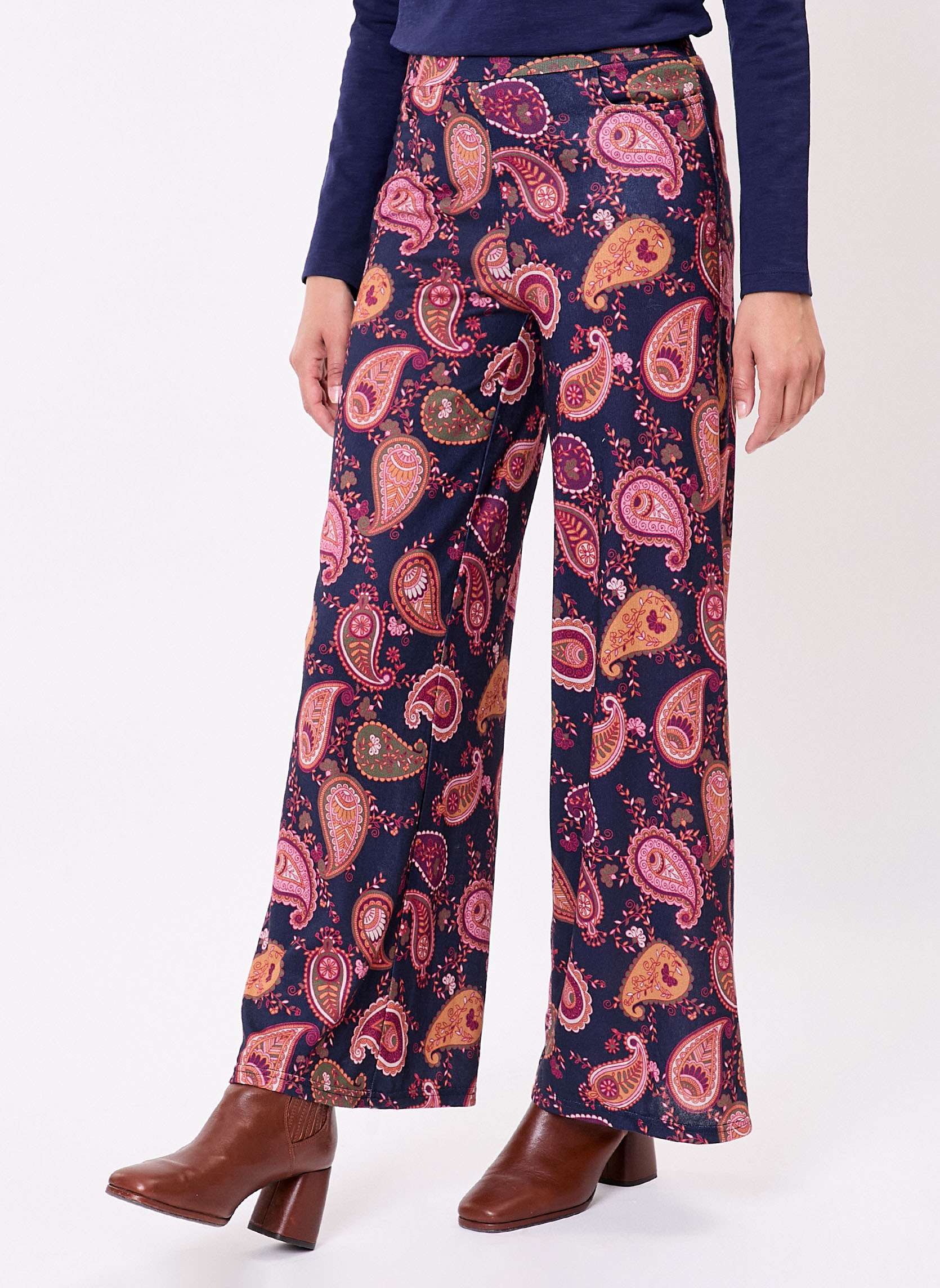 Pantalon large maille souple CHESTER