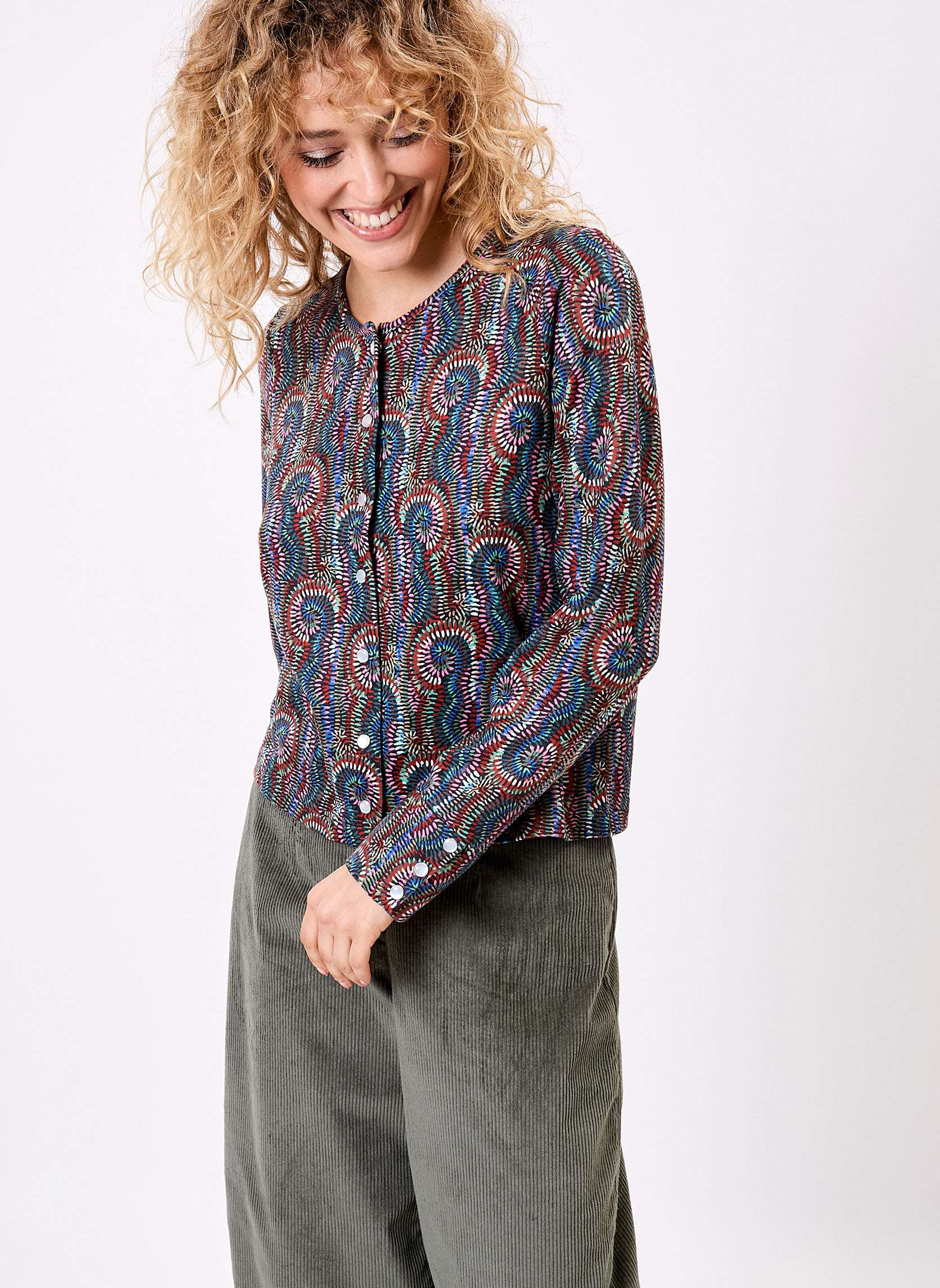 Gilet maille fine boutonne LAKE