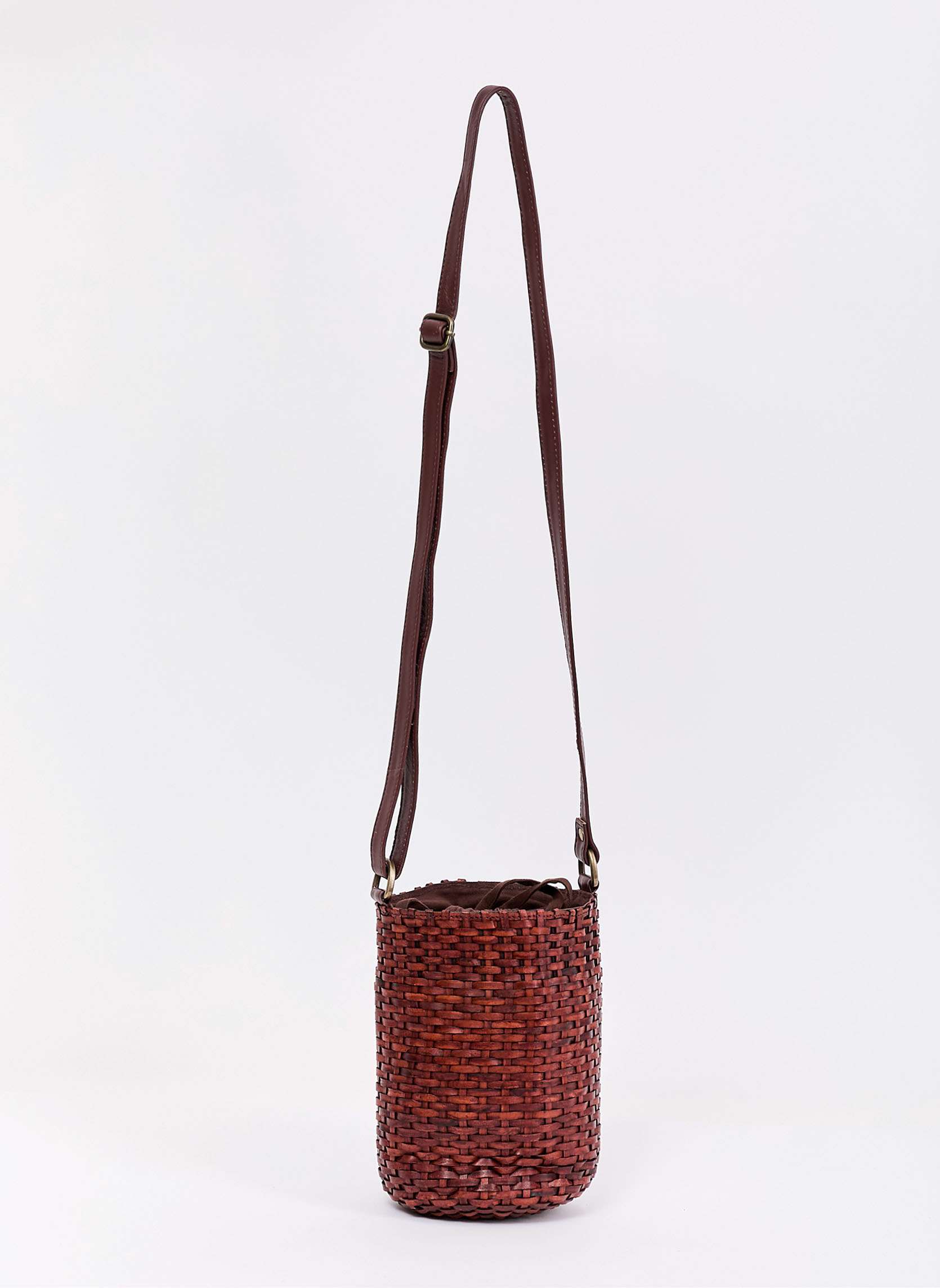 Sac seau en cuir tress MILK