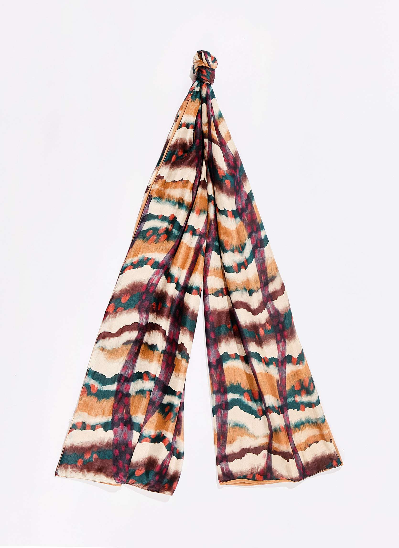 Foulard en soie rectangulaire imprime SOIE