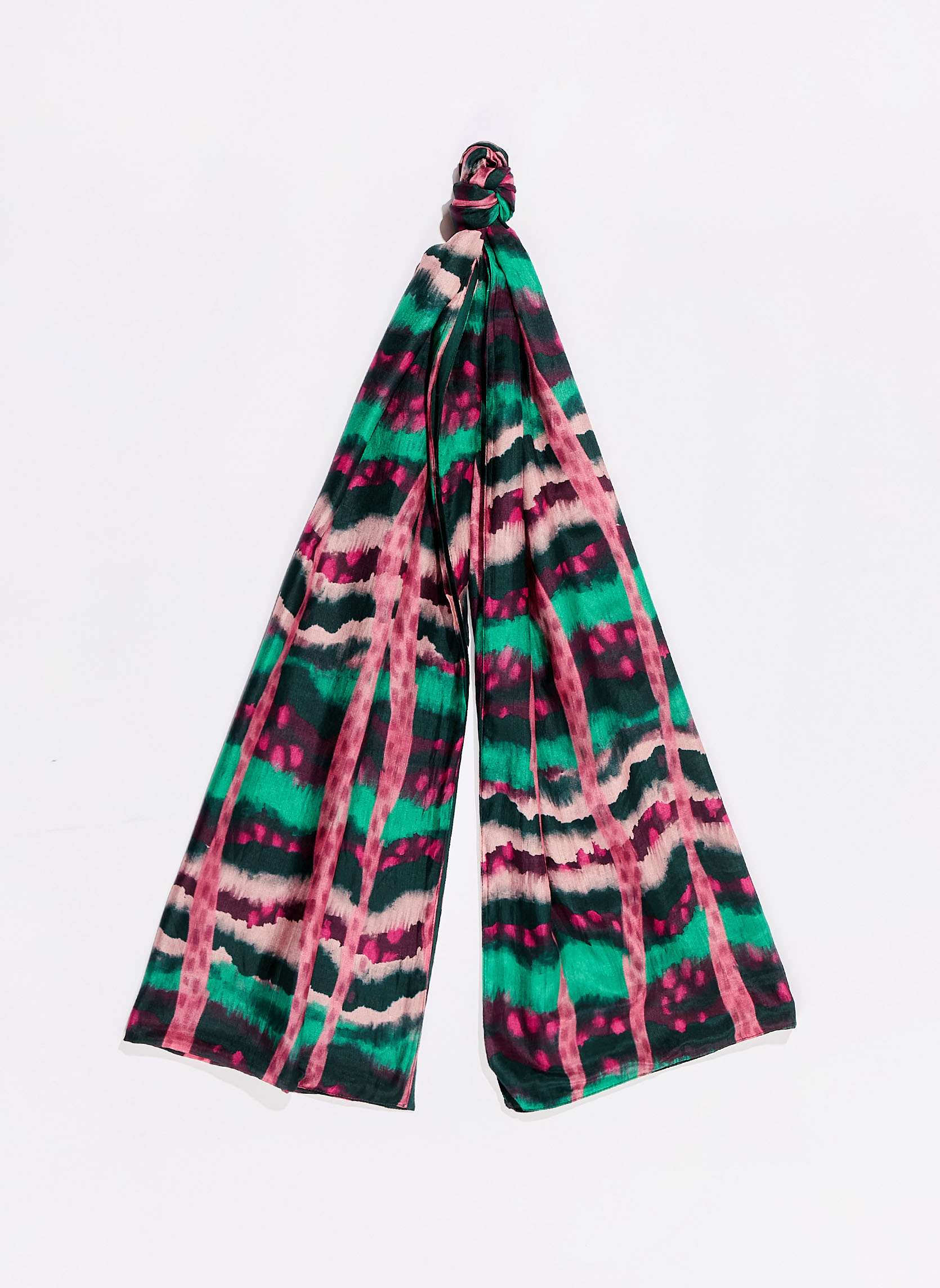 Foulard en soie rectangulaire imprime SOIE