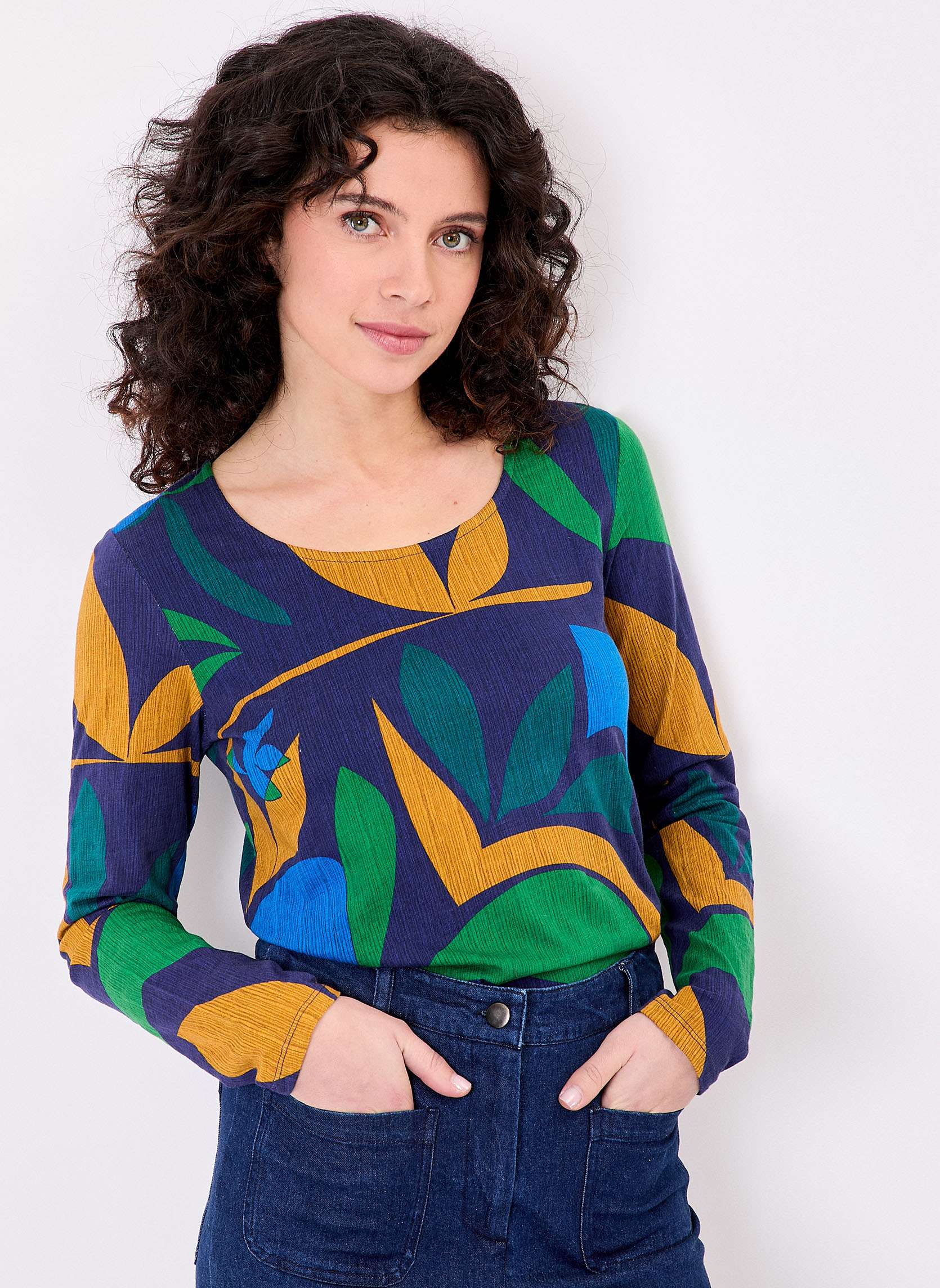 T-shirt coton flamm bio imprim KANPUR