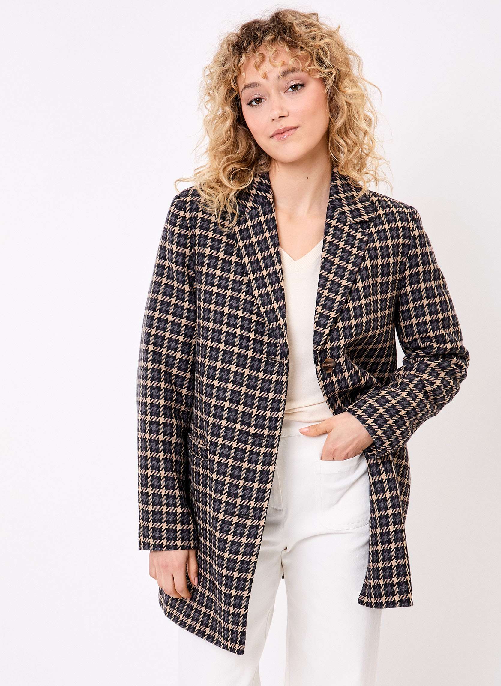 Manteau droit lainage AUDREY