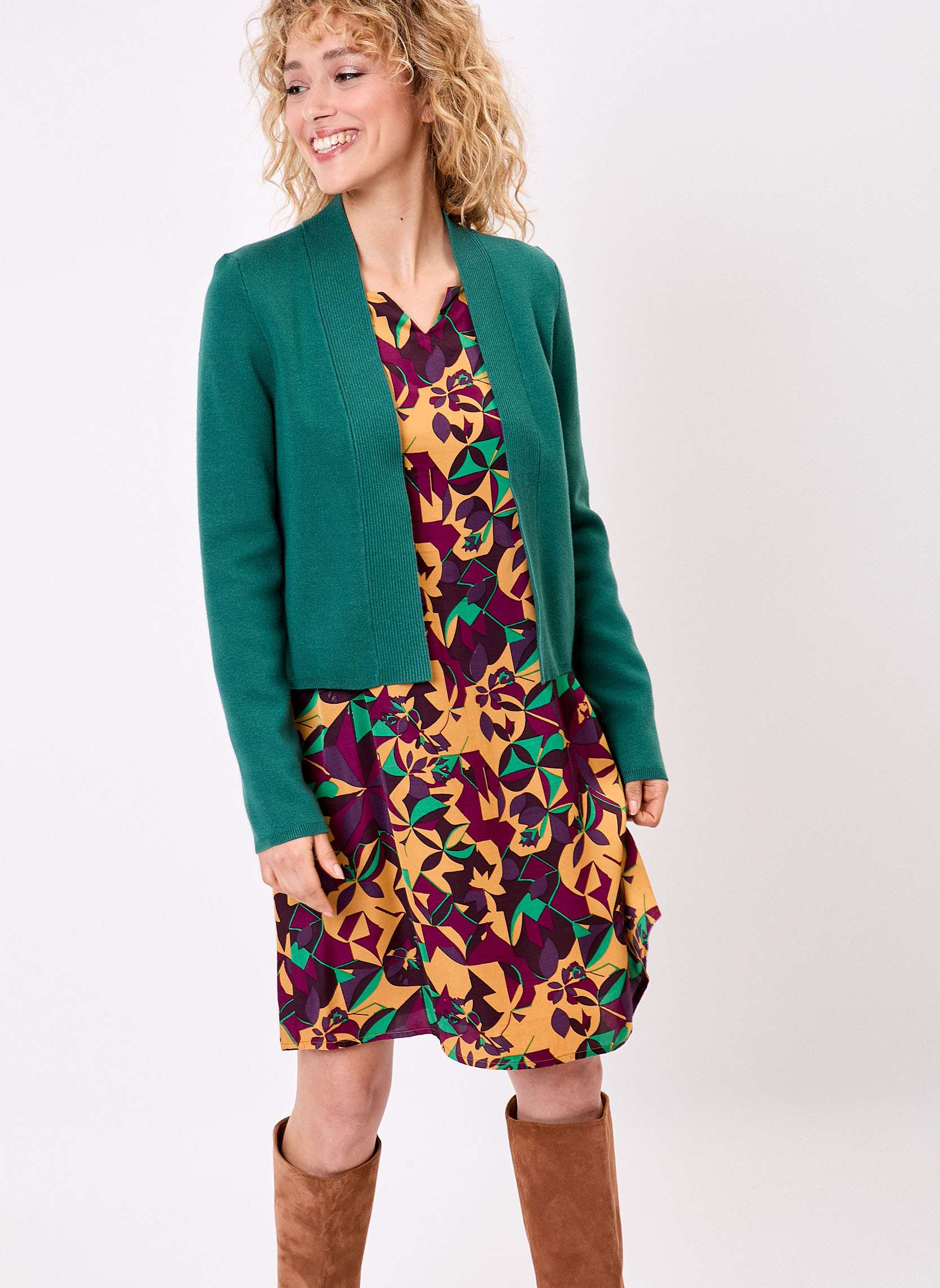 Gilet court maille uni SAGAR