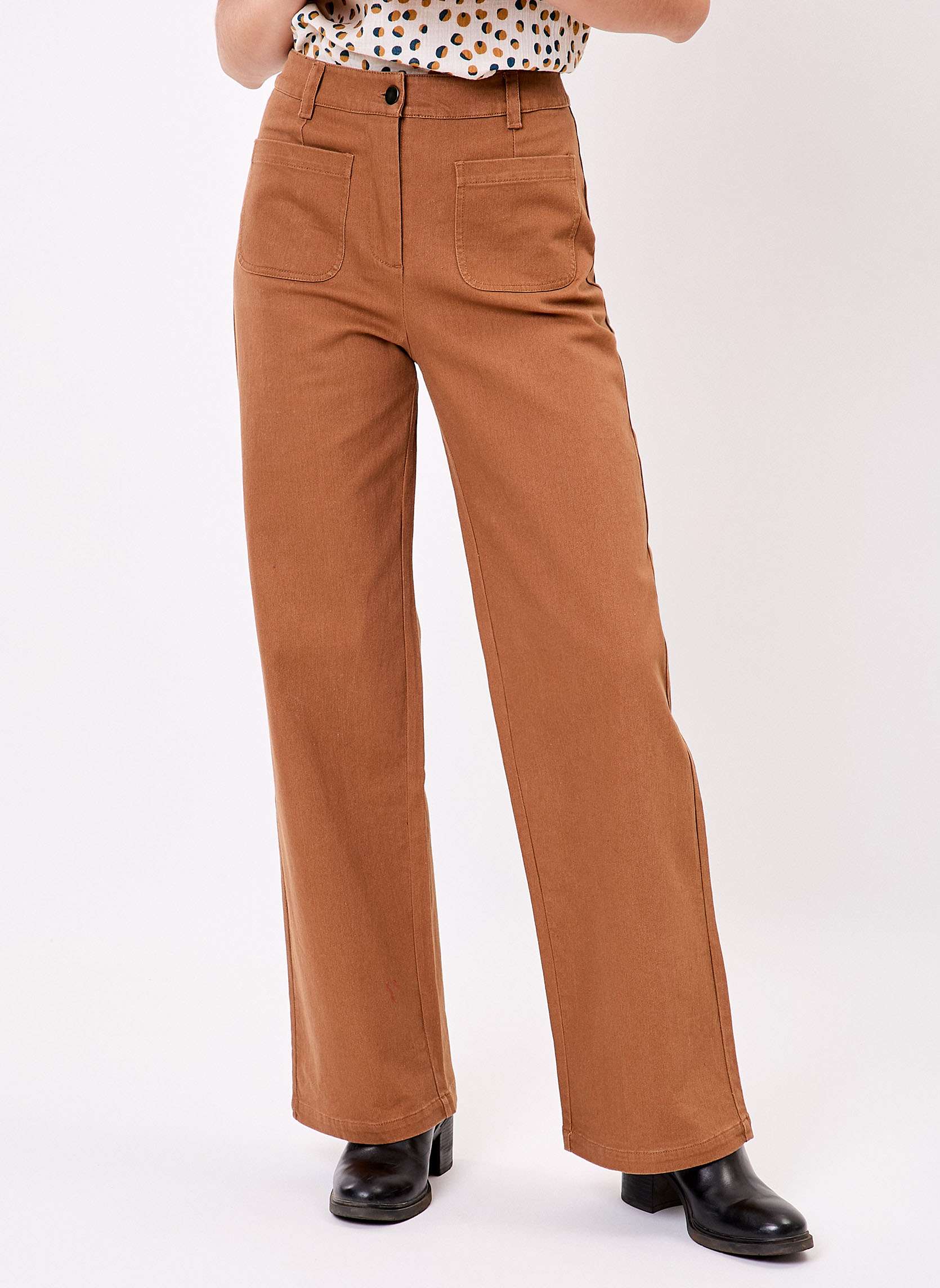 Jean large denim coton bio MAYA