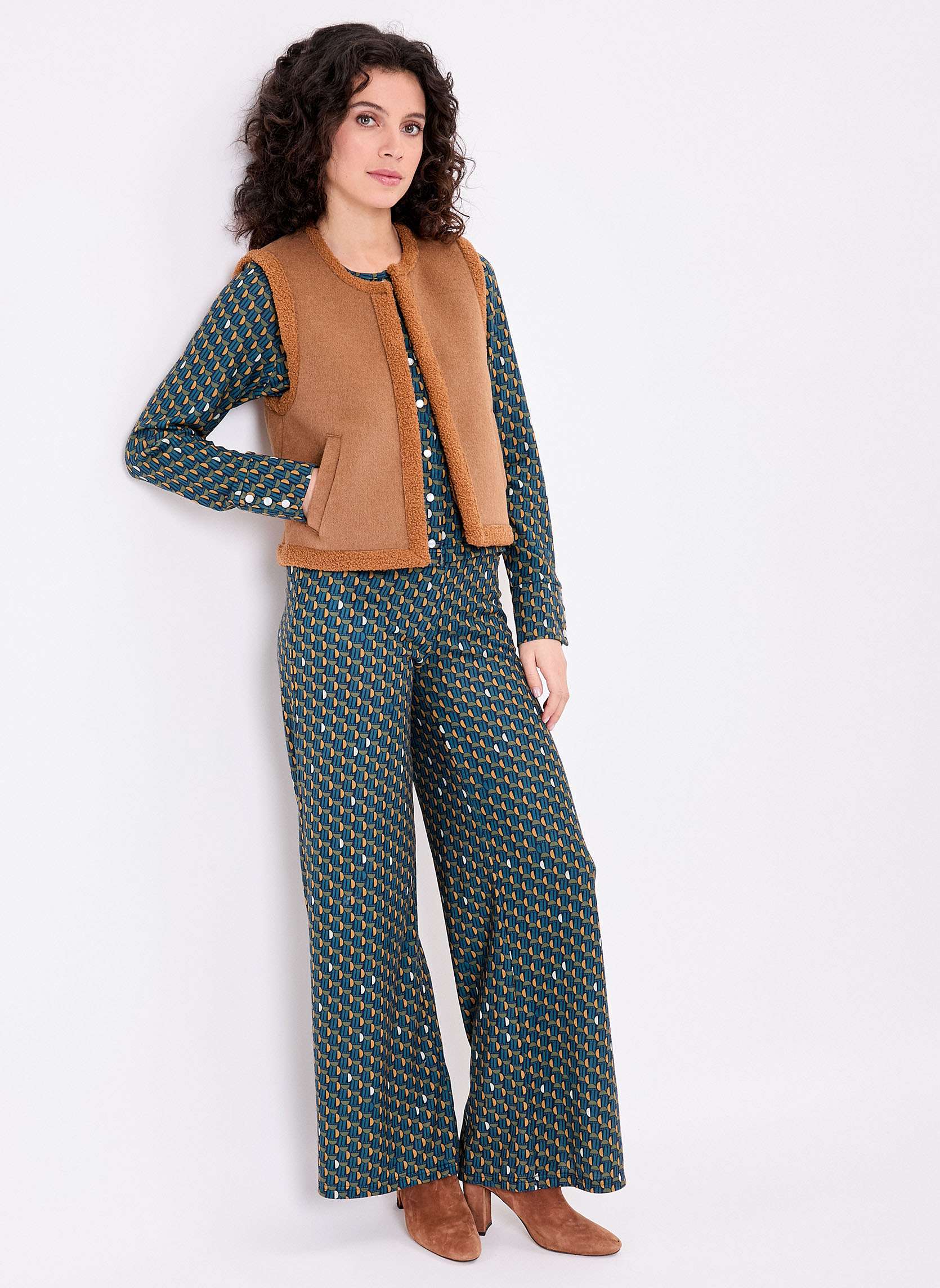 Gilet sans manche laine double ISI