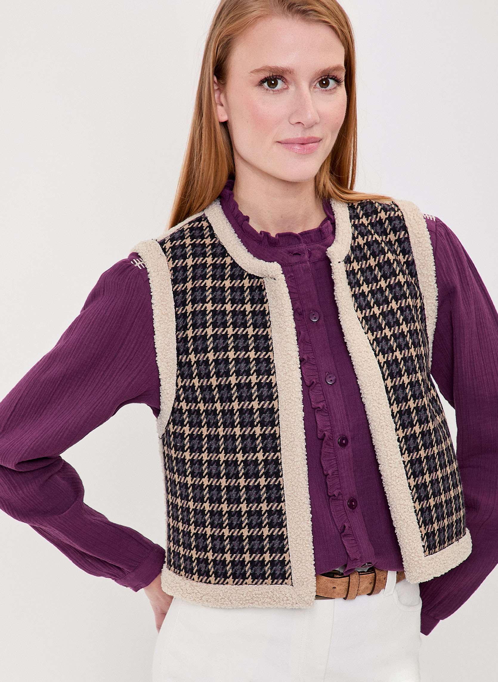 Gilet sherpa sans manche rversible RISI