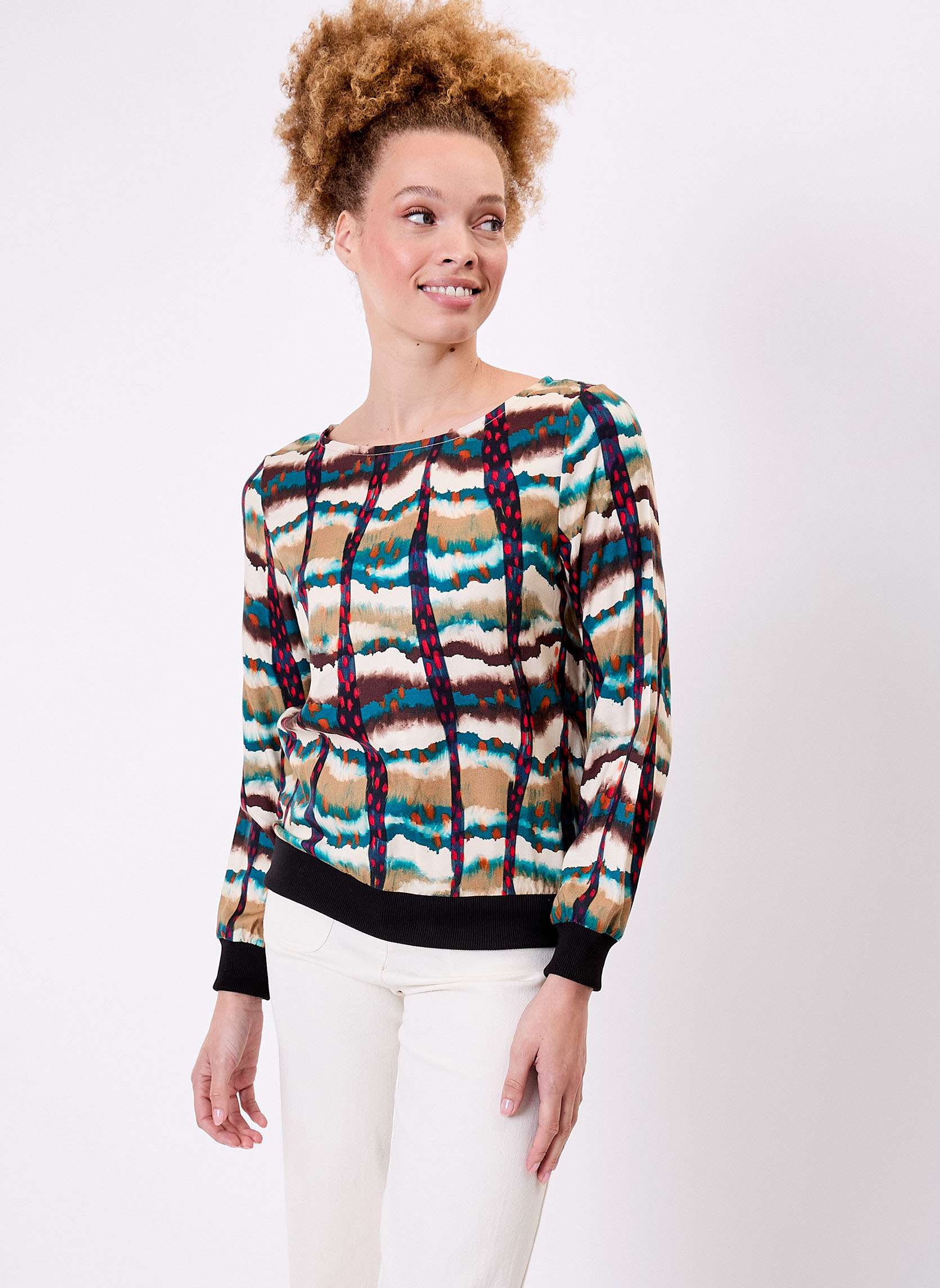 Top fluide esprit sweat LOSAN