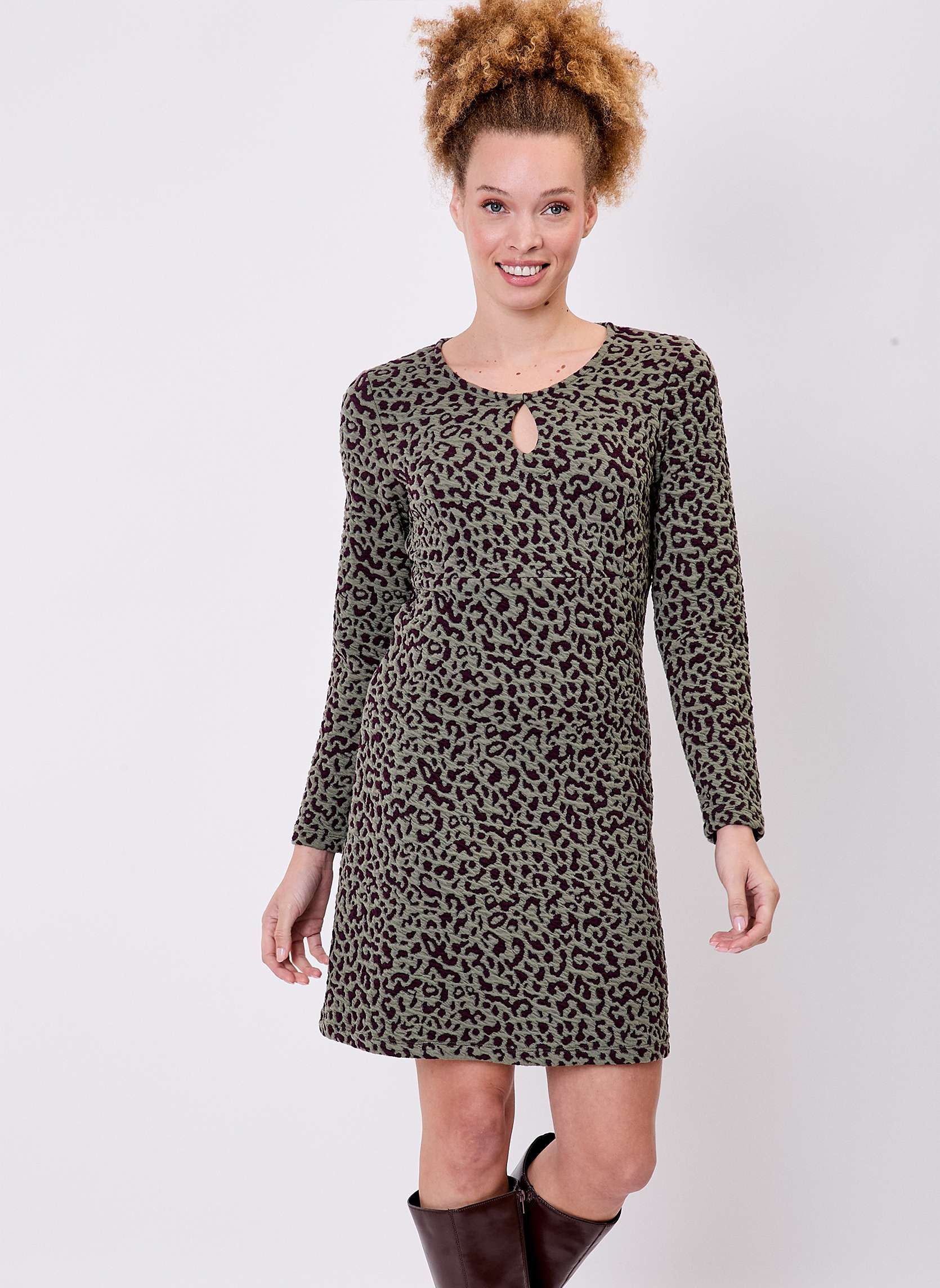 Robe maille jacquard ajuste WILMA