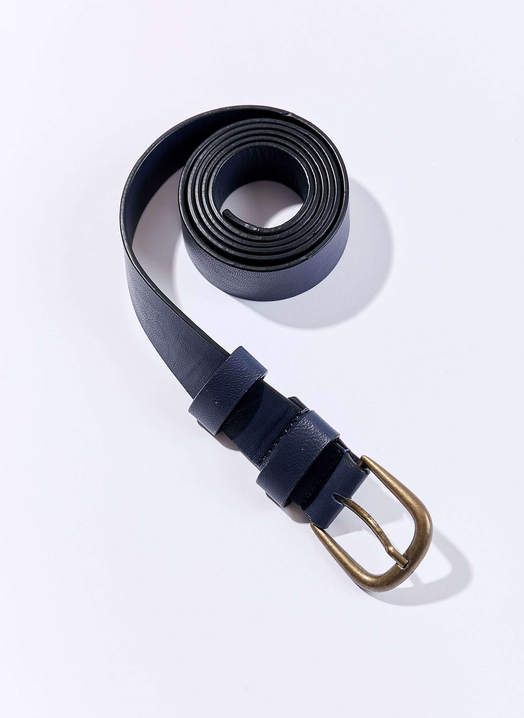 Ceinture en cuir avec boucle en mtal MAZ