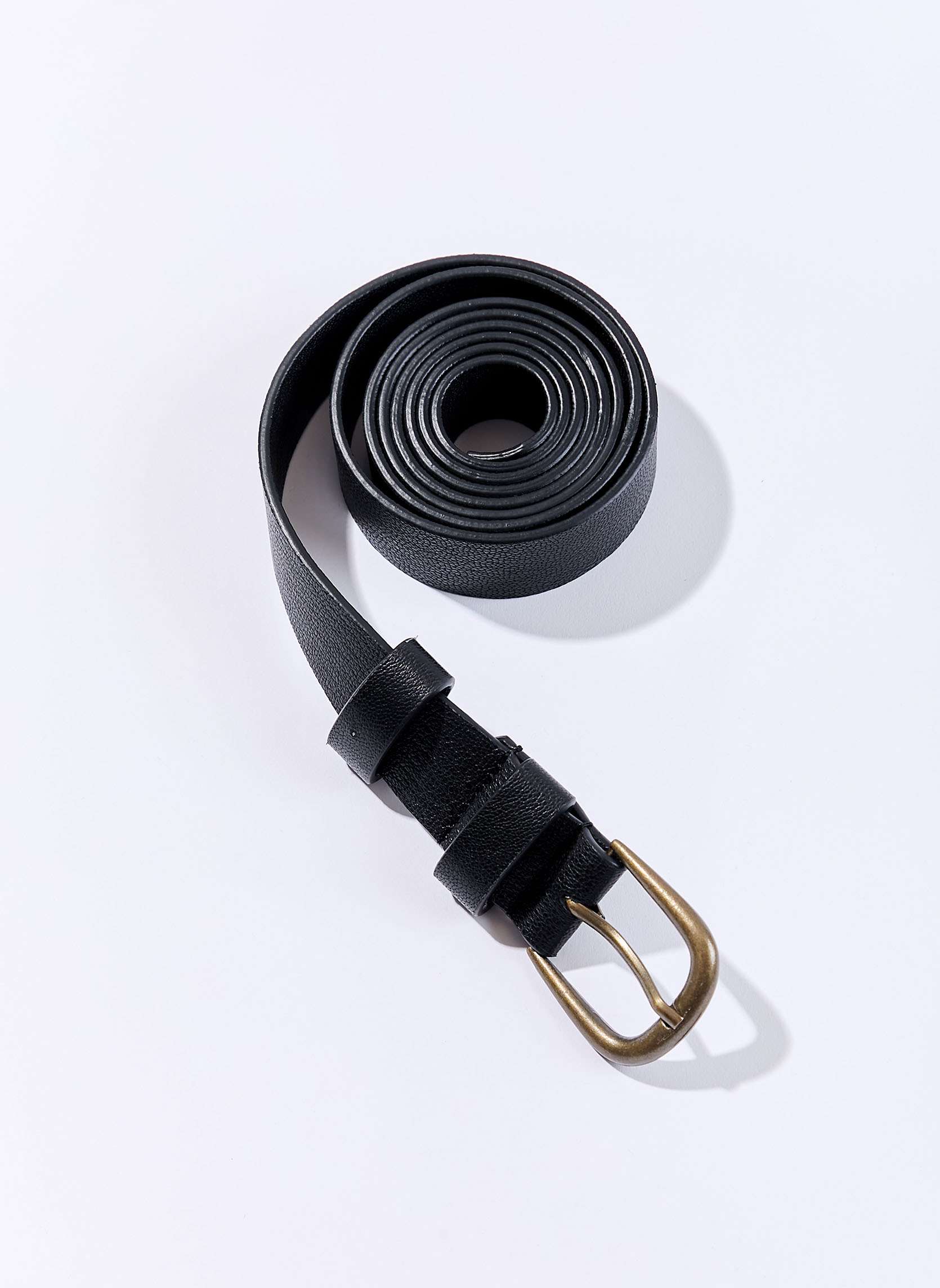 Ceinture en cuir avec boucle en mtal MAZ