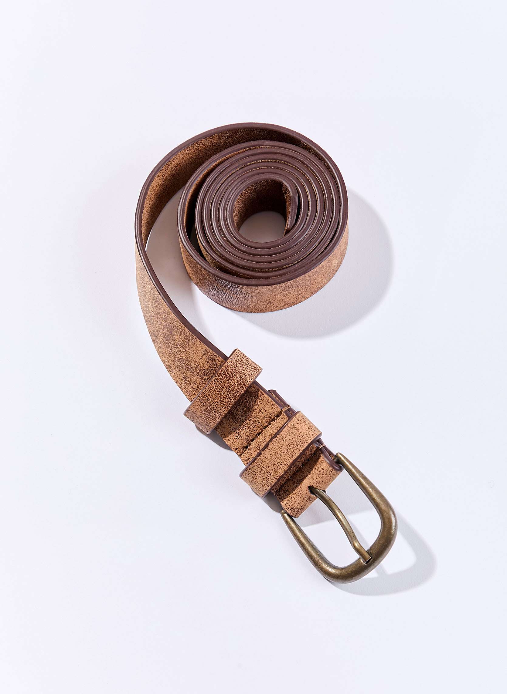 Ceinture en cuir avec boucle en mtal MAZ