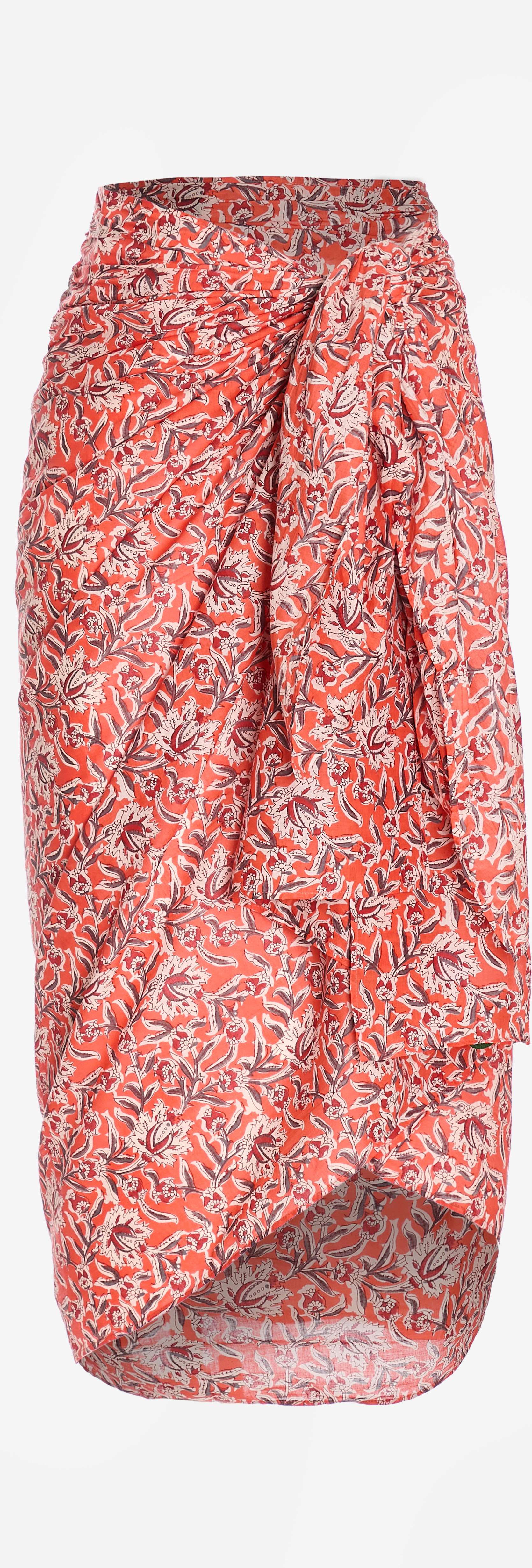 Paro imprim voile de coton bio SARONG