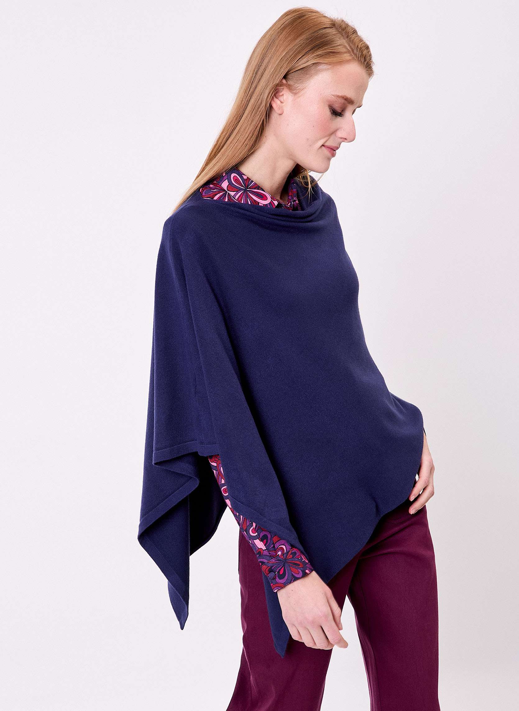 Poncho maille femme LAYAMA
