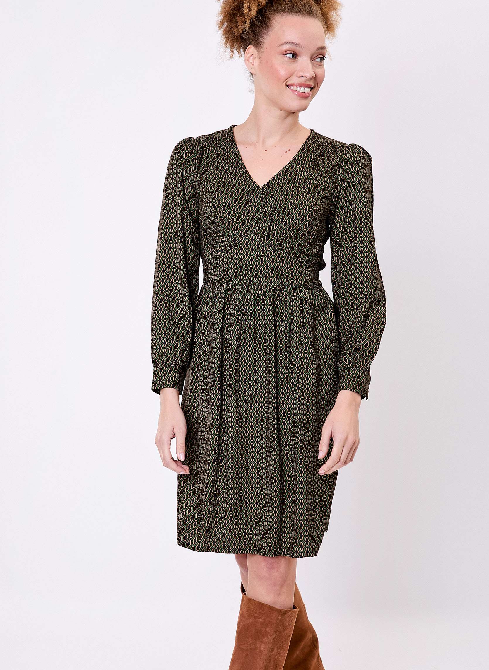 Robe fluide empire col V  YSEE