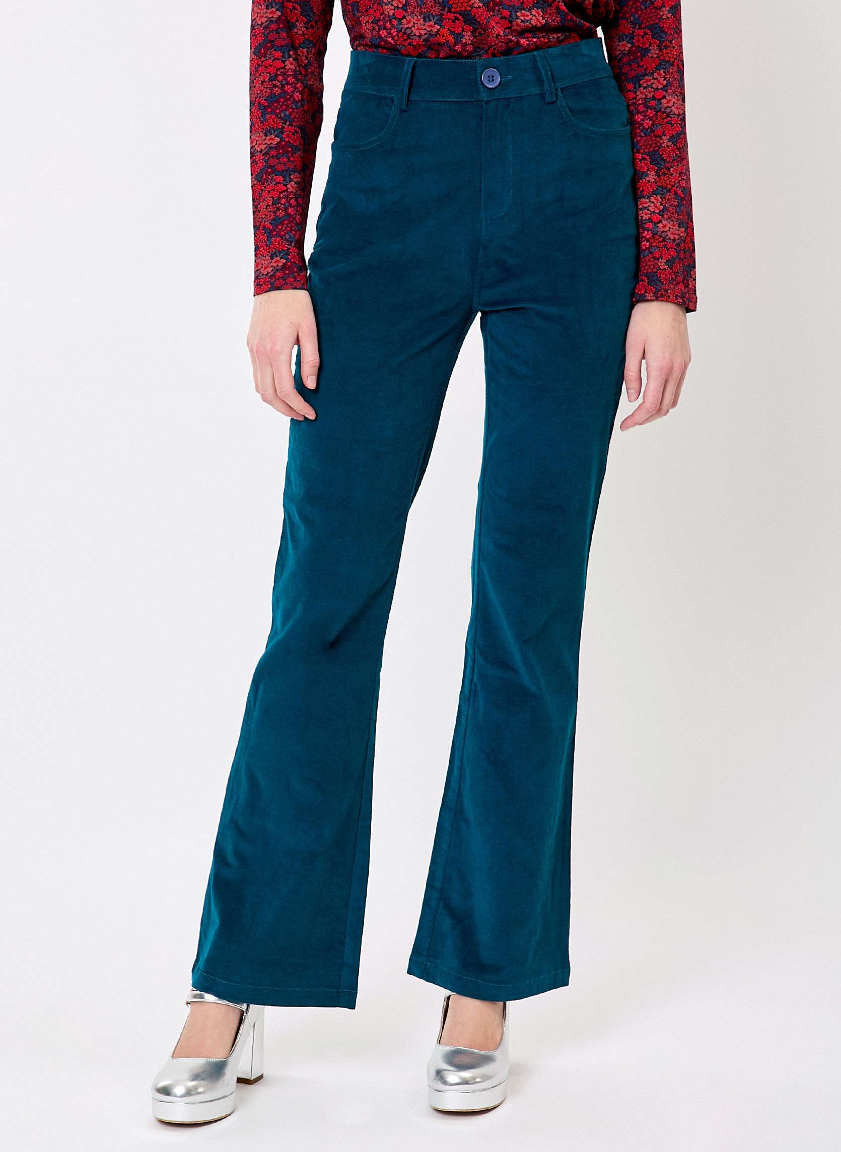 Pantalon flare velours ctel LULU