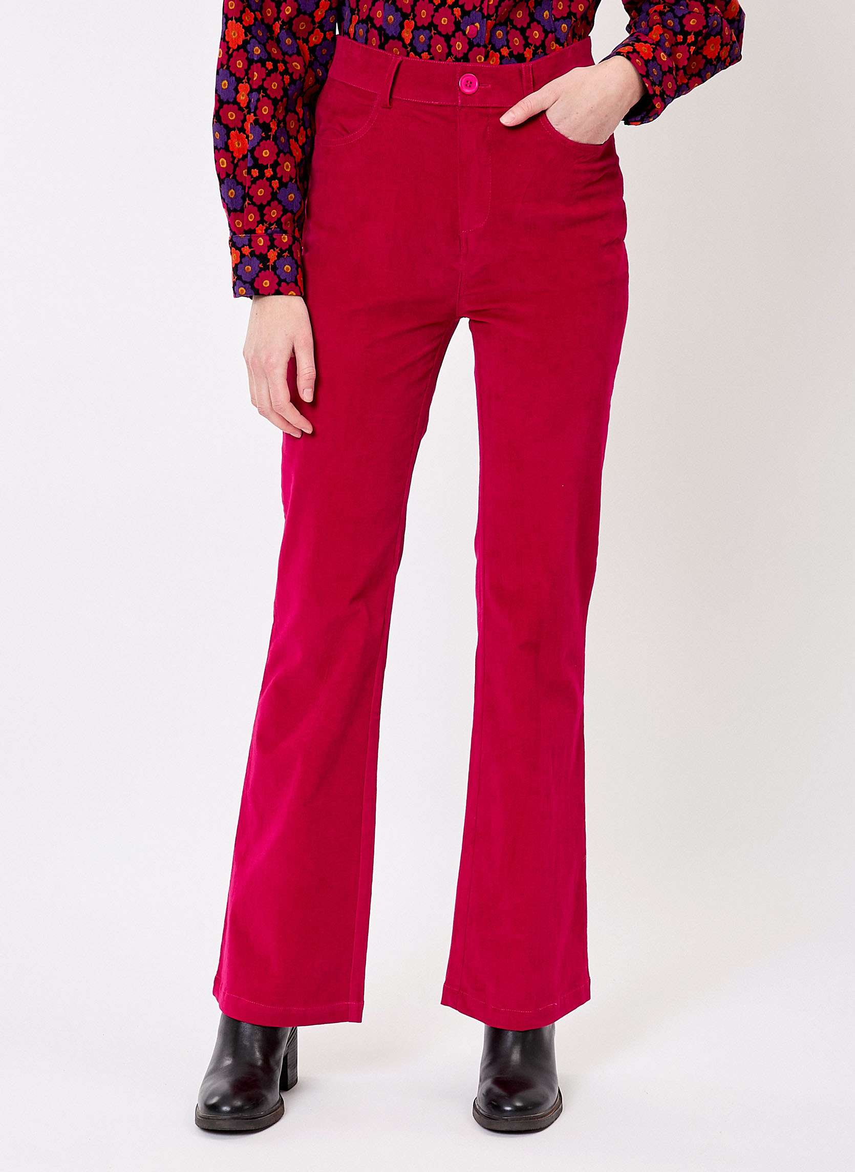 Pantalon flare velours ctel LULU