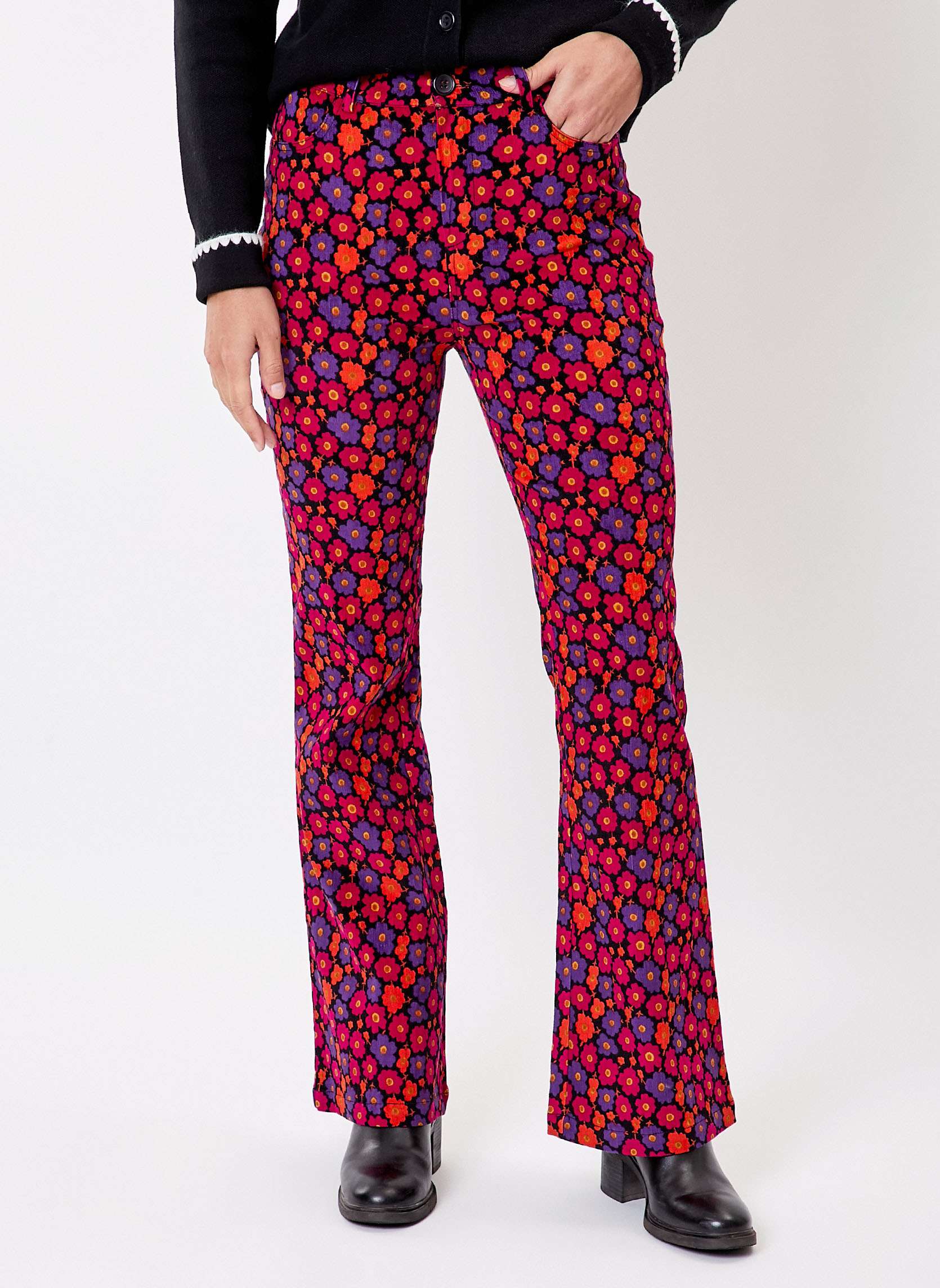 Pantalon flare velours ctel LULU